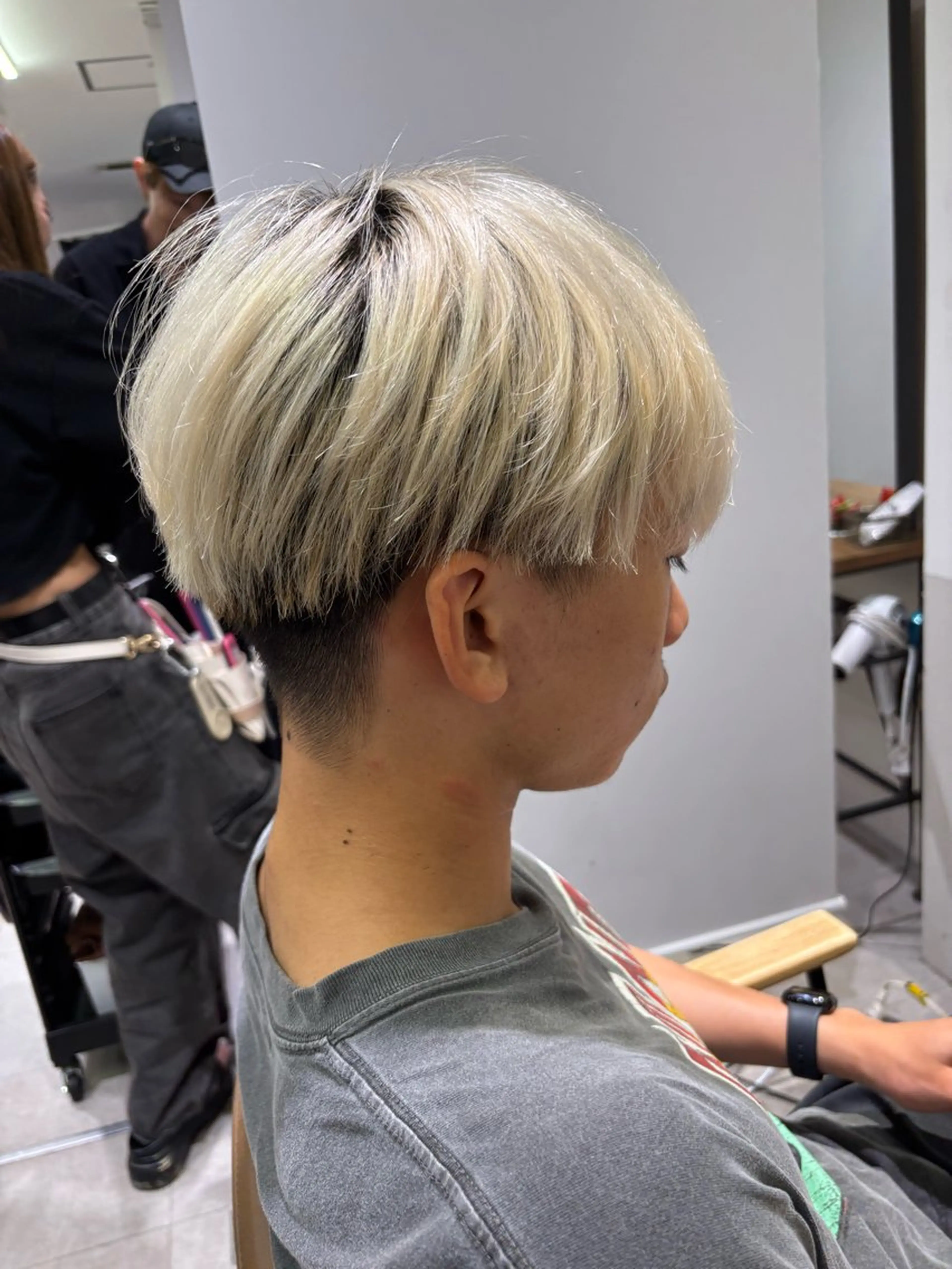 ショート カラー メンズ カット 🥇赤み消しカラー／ 髪質改善の匠🥇のヘアスタイル