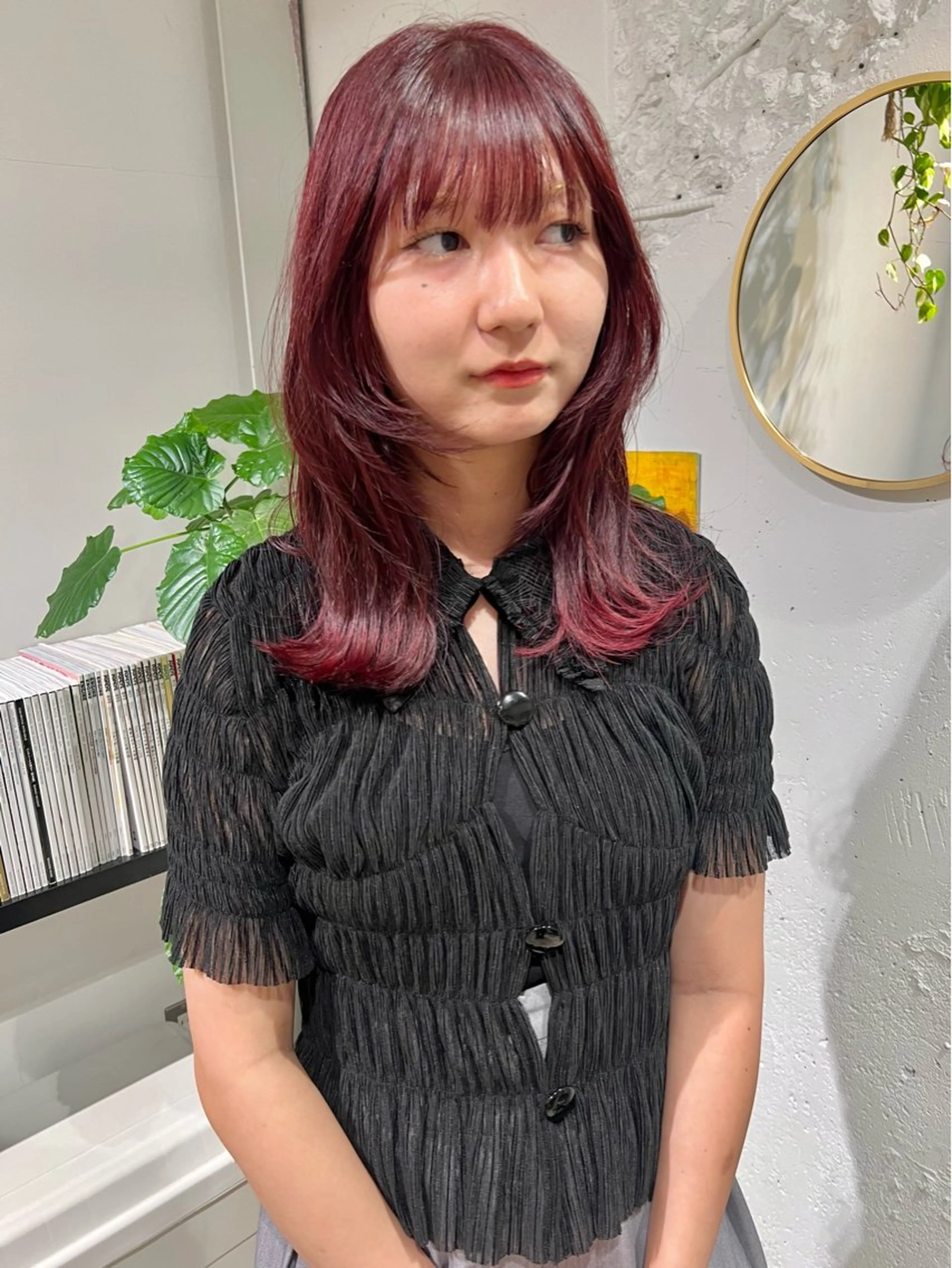 ロング カット ヘアカラー トリートメント 石井 菜々のヘアスタイル