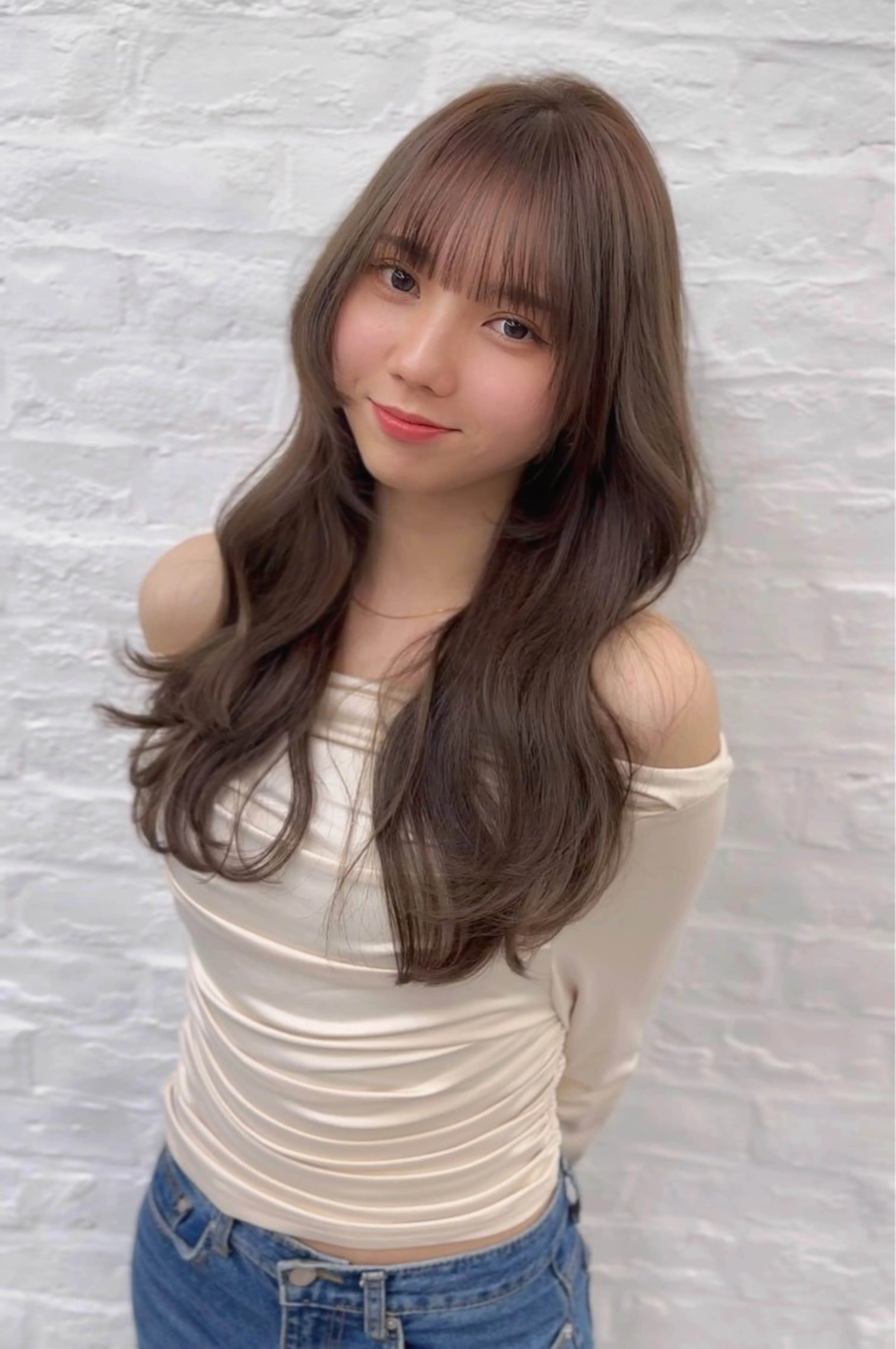 ロング カラー ヘアアレンジ 前髪顔まわりカット 🌈中村海聖のヘアスタイル