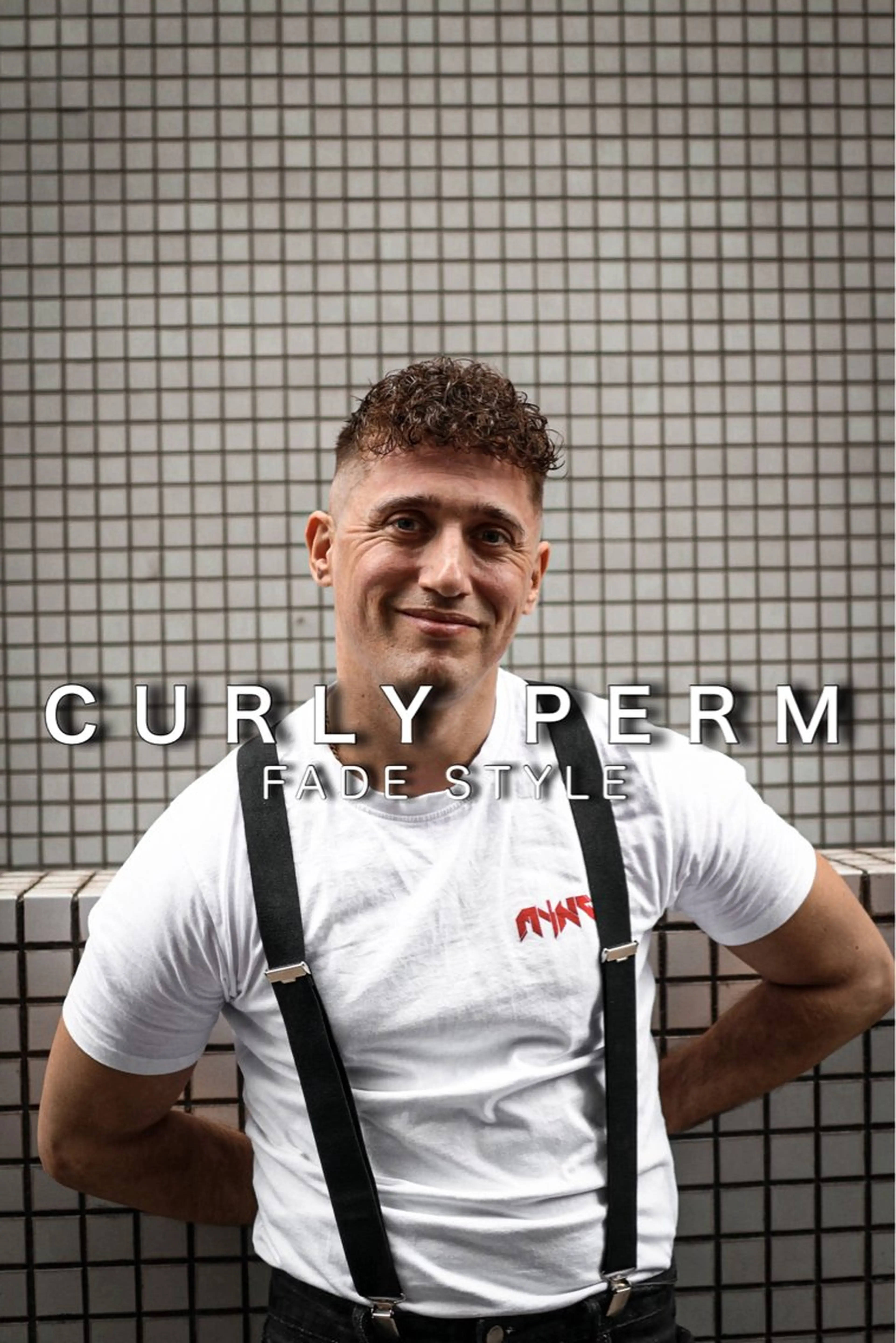 ショート カラー パーマ メンズ メンズブリーチ フェードカット カルマパーマ メンズメッシュ モヒカン 💈men's💈 satoru中目黒のヘアスタイル