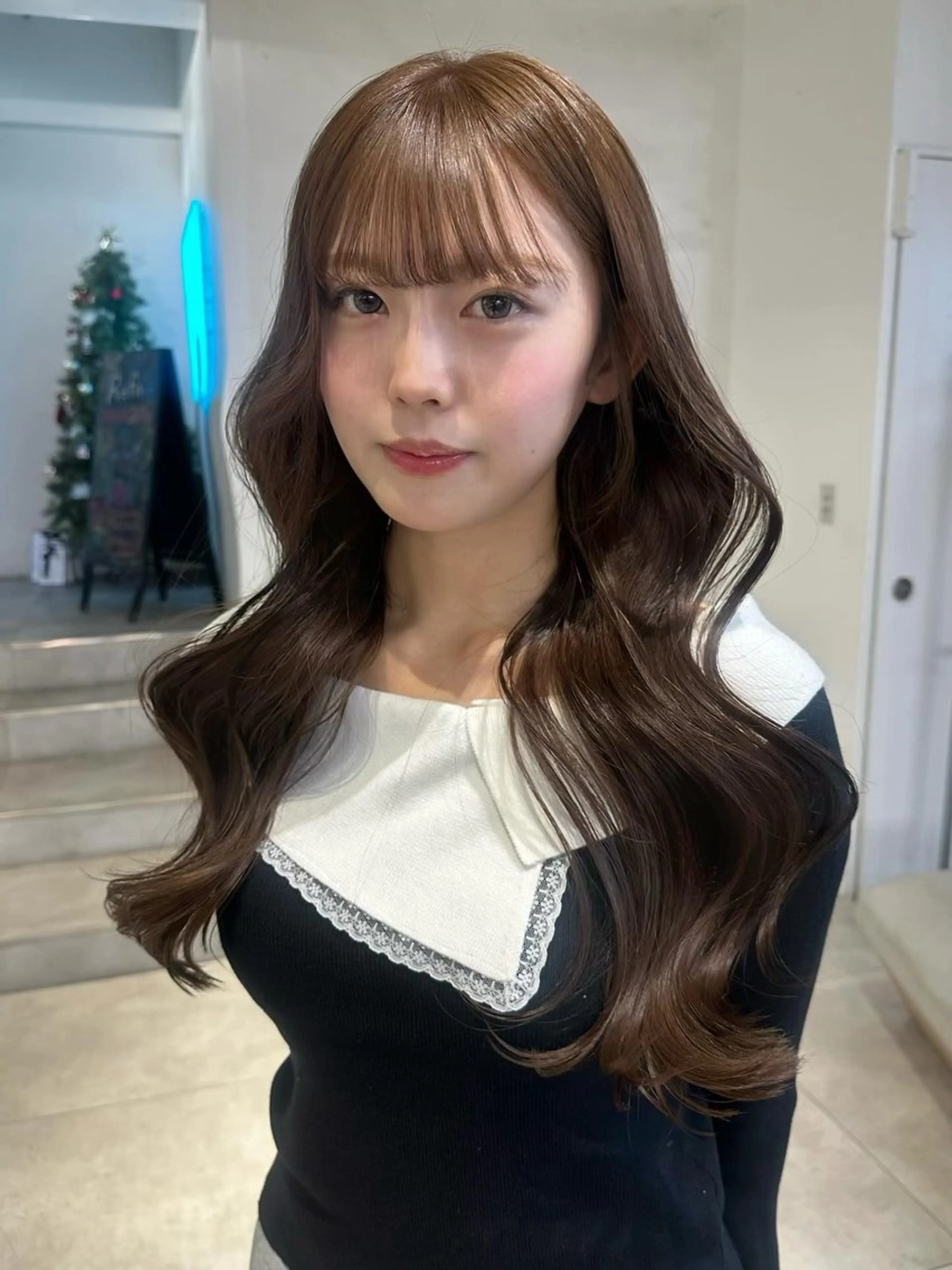 ロング カット ヘアカラー 韓国ヘアメンズ・レデ ィース特化ミクのヘアスタイル