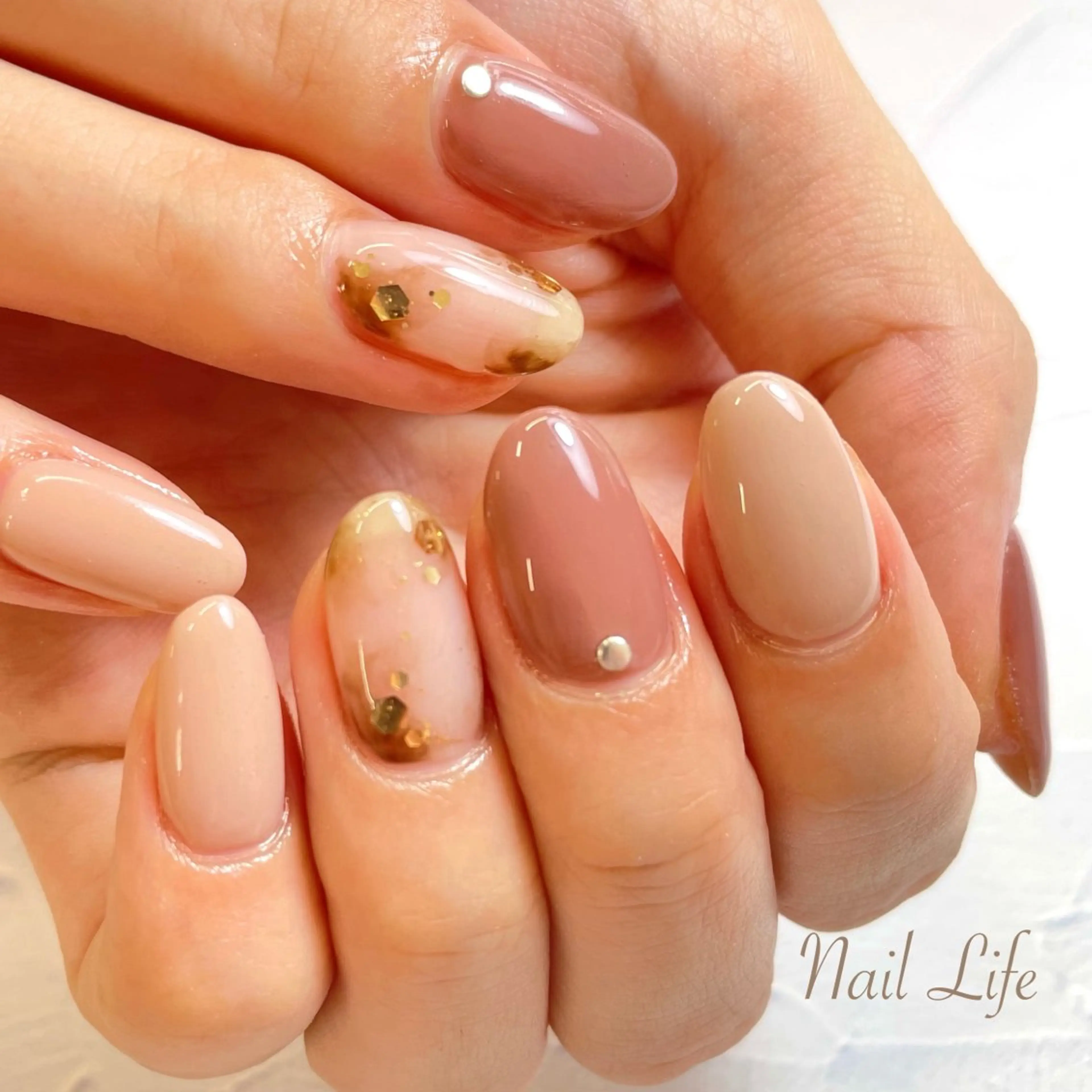 ネイル べっ甲ネイル 大嶋 めぐみのネイルデザイン