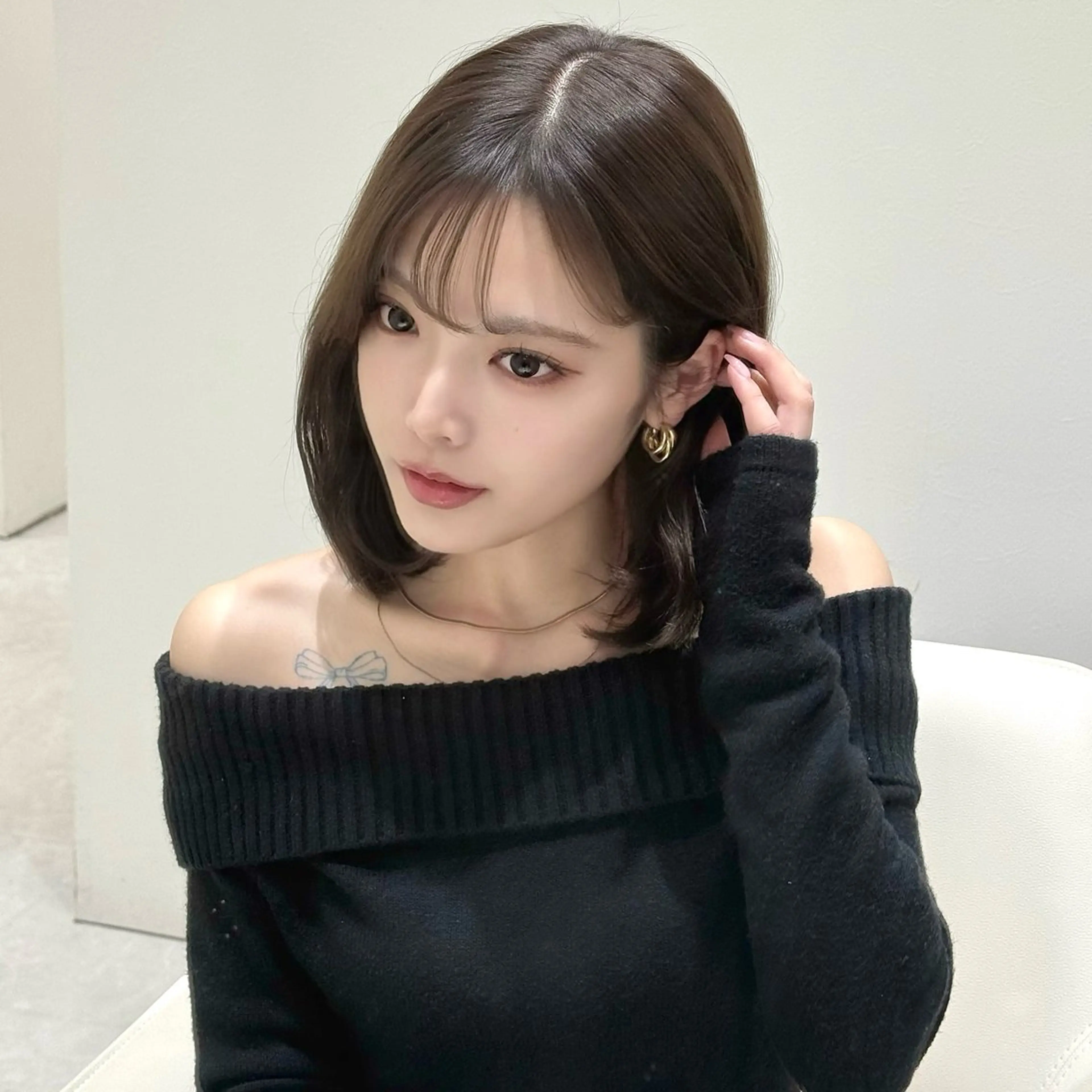 ショート 韓国𝐻𝑎𝑖𝑟 🇰🇷🖤ハラのヘアスタイル