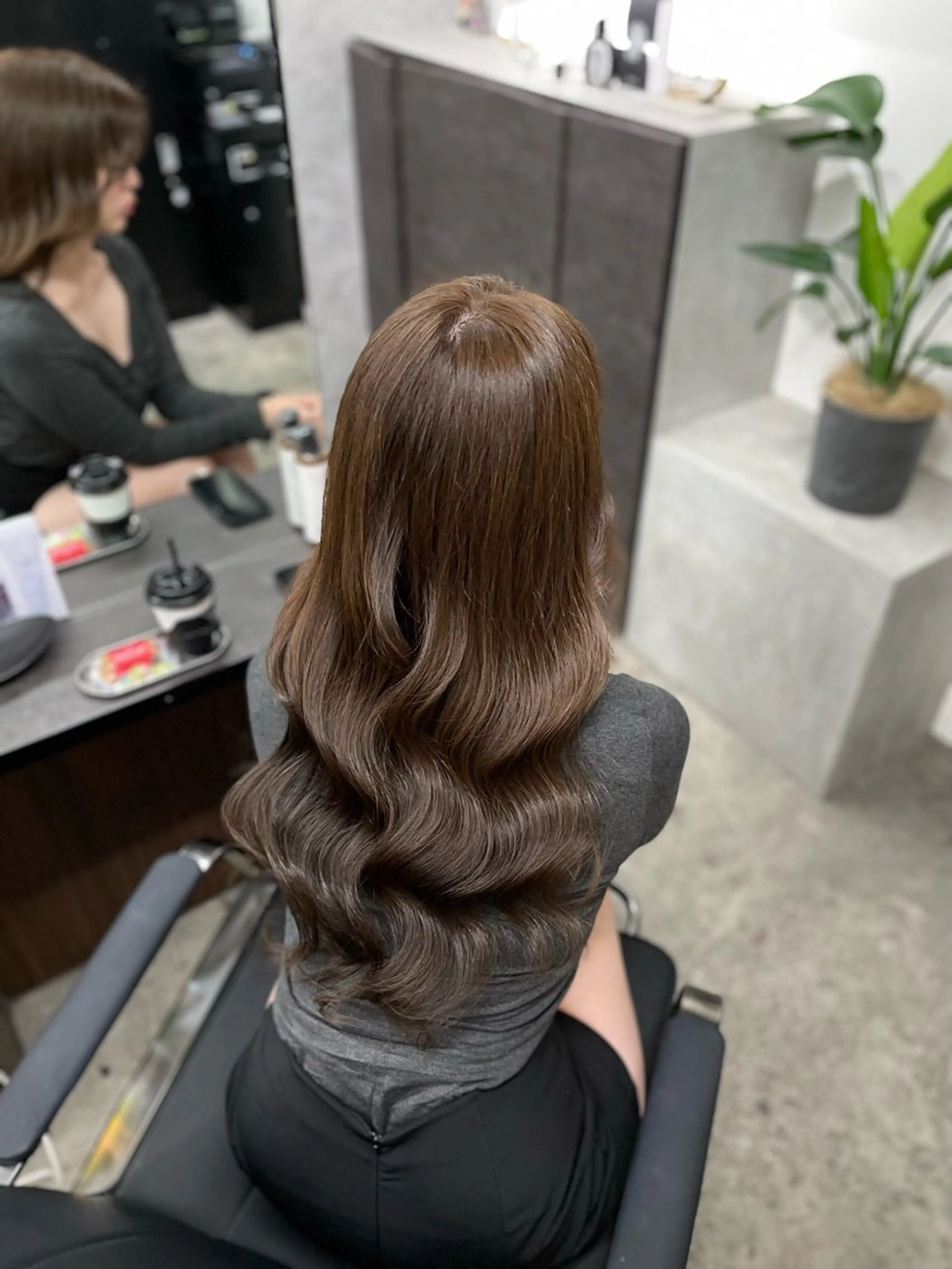 ロング カラー ブリーチなしWカラー 超特化/YURAのヘアスタイル