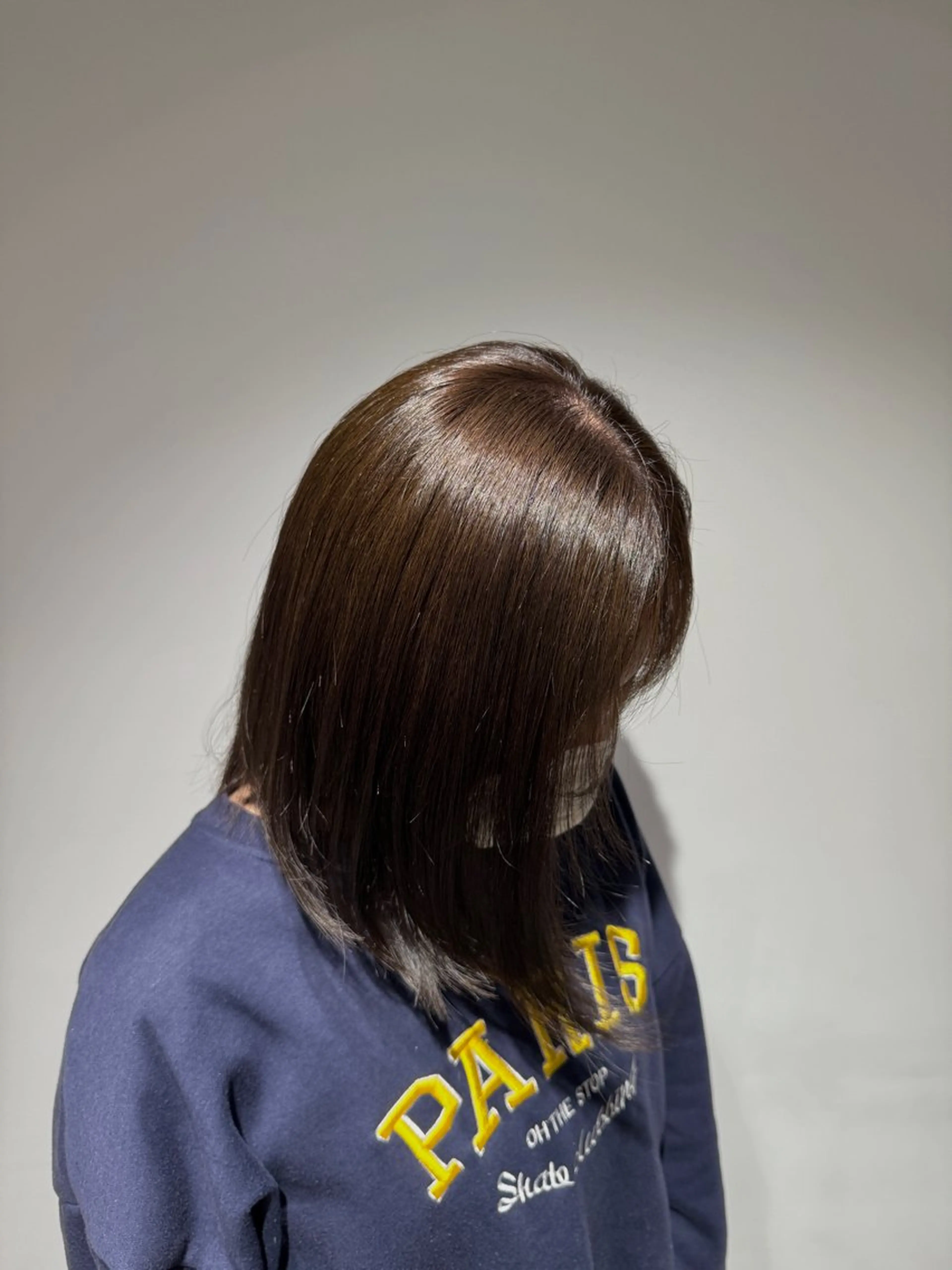 ワンカラー  寒色カラー💎❄️    オリーブカラーの写真