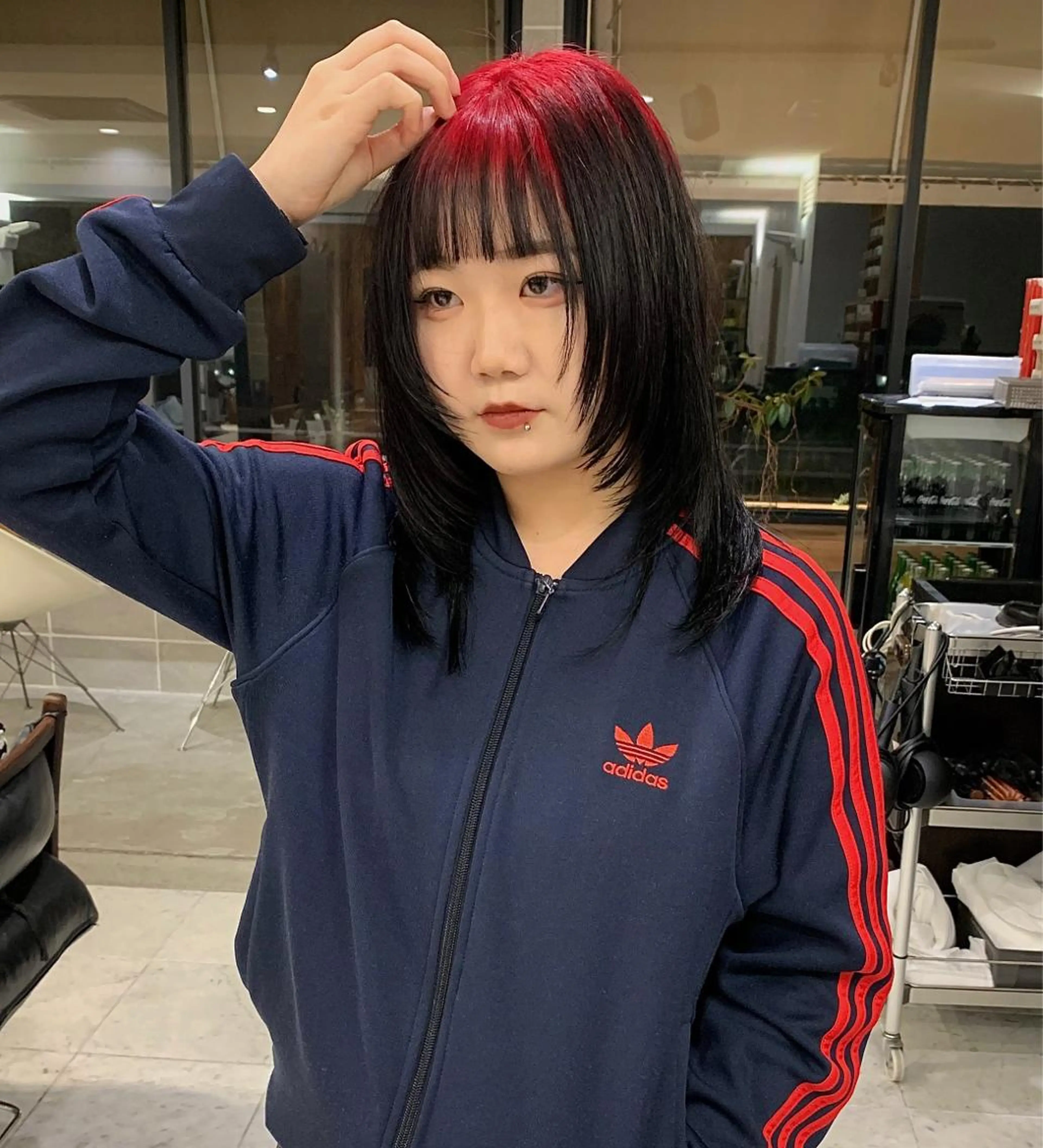 カラー 顔周りデザイン/ ハイトーン/多田悠馬のヘアスタイル