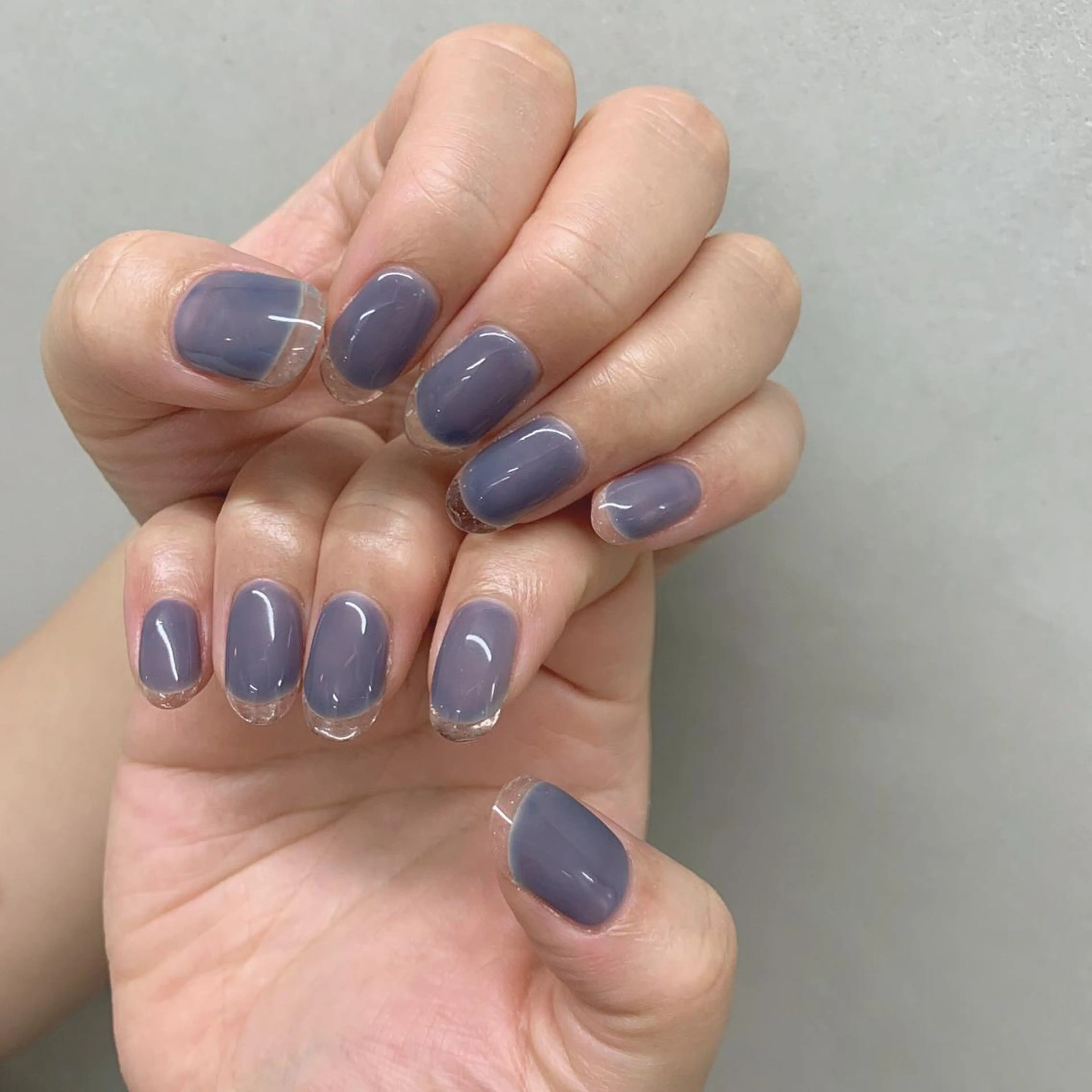 ネイル クリアネイル フレンチネイル ハンドネイル 新宿ニュアンスネイル makotoのネイルデザイン