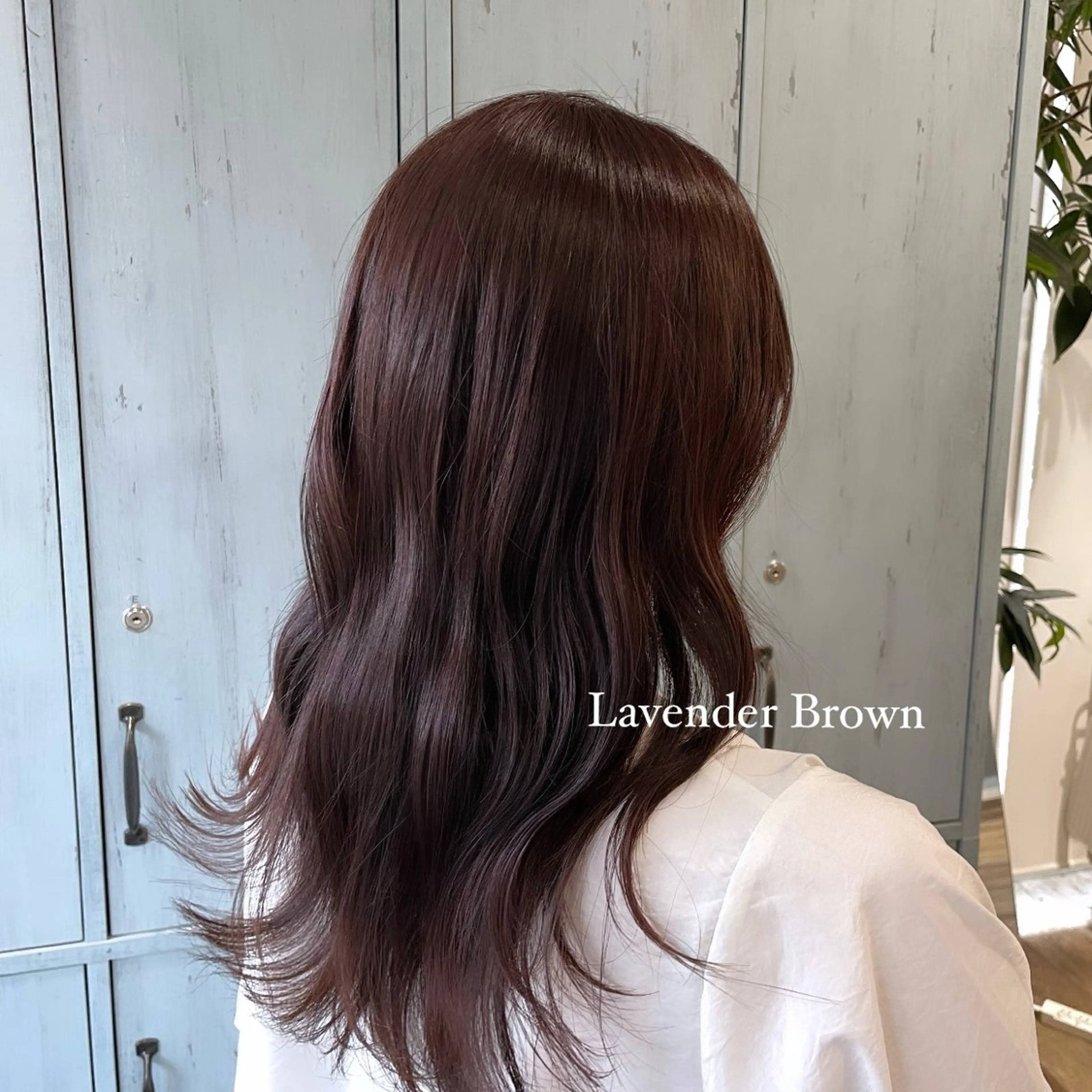 セミロング ピンク・ラベンダー/ レイヤー/NANAのヘアスタイル