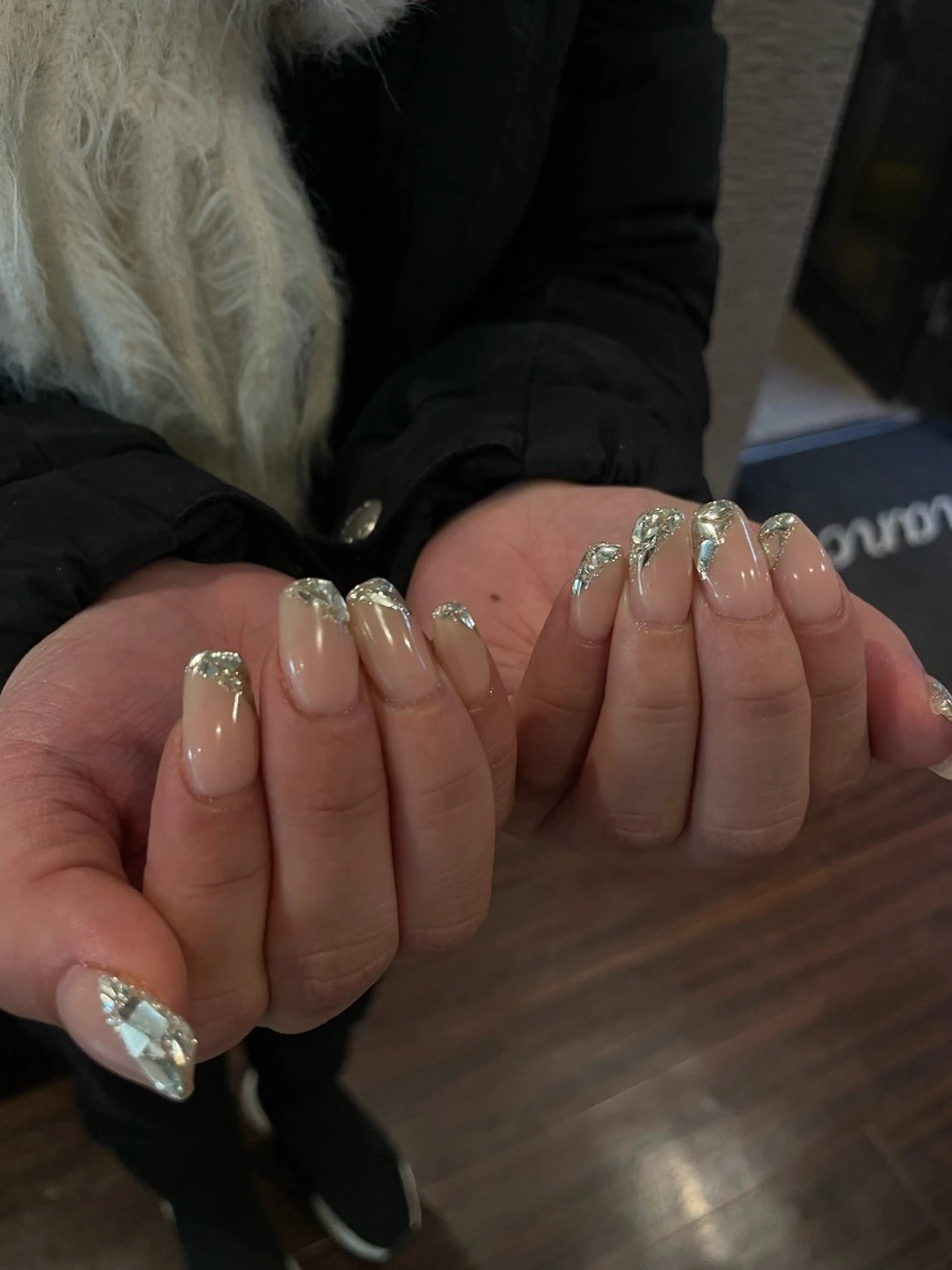 ネイル フレンチネイル ガラスフレンチ Bianca 神楽坂 Matsuokaのネイルデザイン