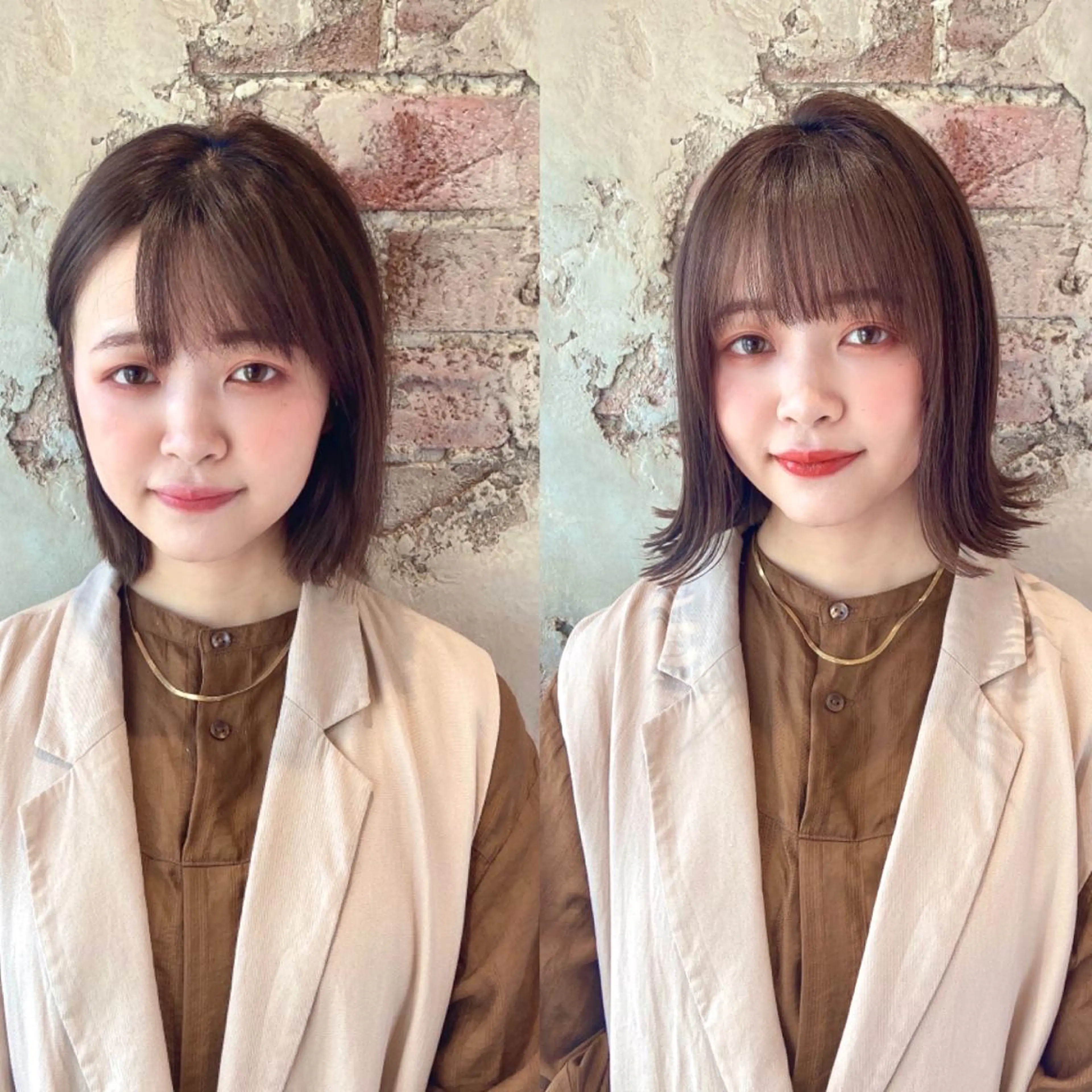 ミディアム カラー パーマ ヘアアレンジ ボブ 似合わせカット 外ハネヘア 🌈小顔似合わせ SHIHO🌈のヘアスタイル