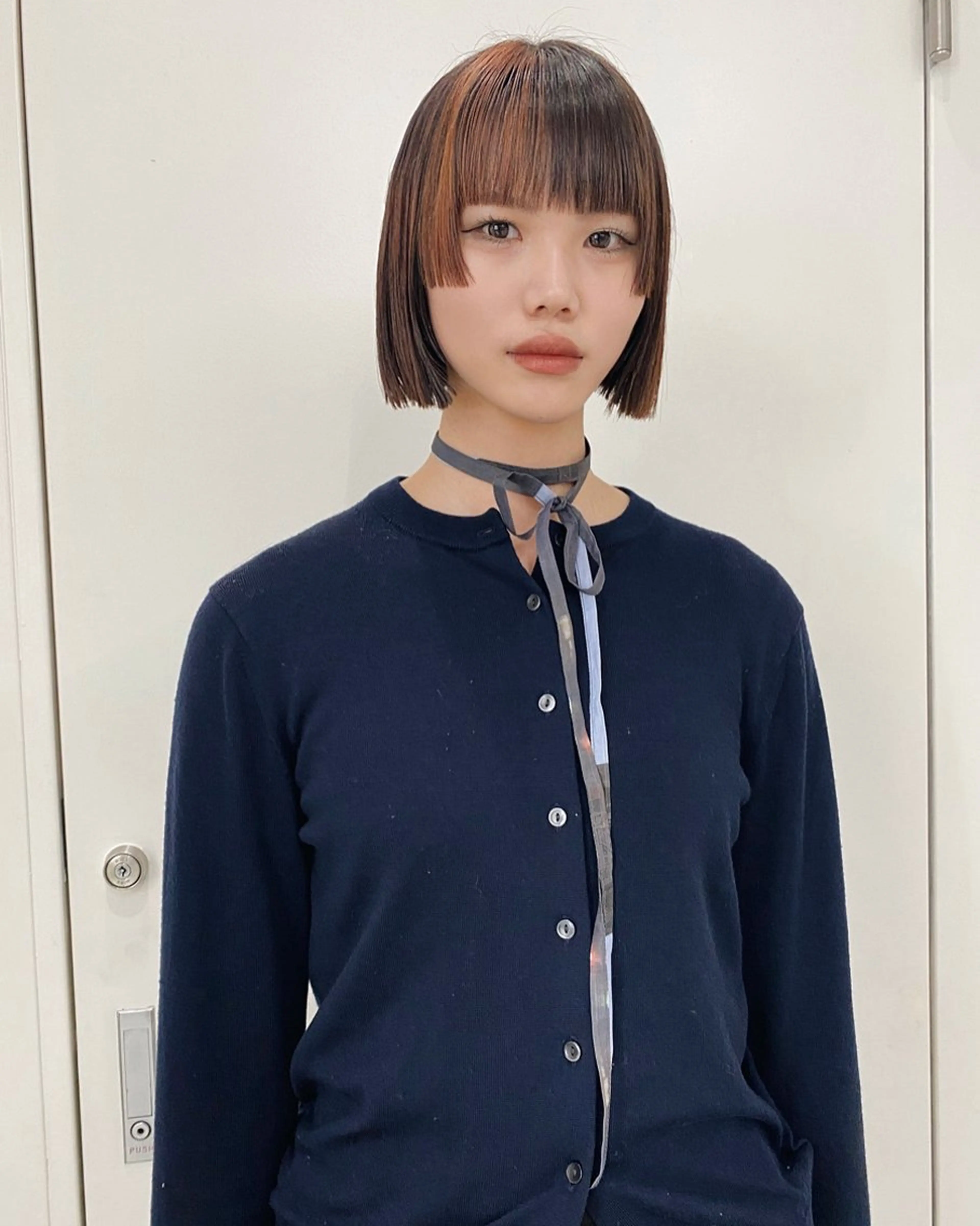 ショート ヘアカラー トリートメント スパイラルパーマ/デ ザインカット/アミのヘアスタイル