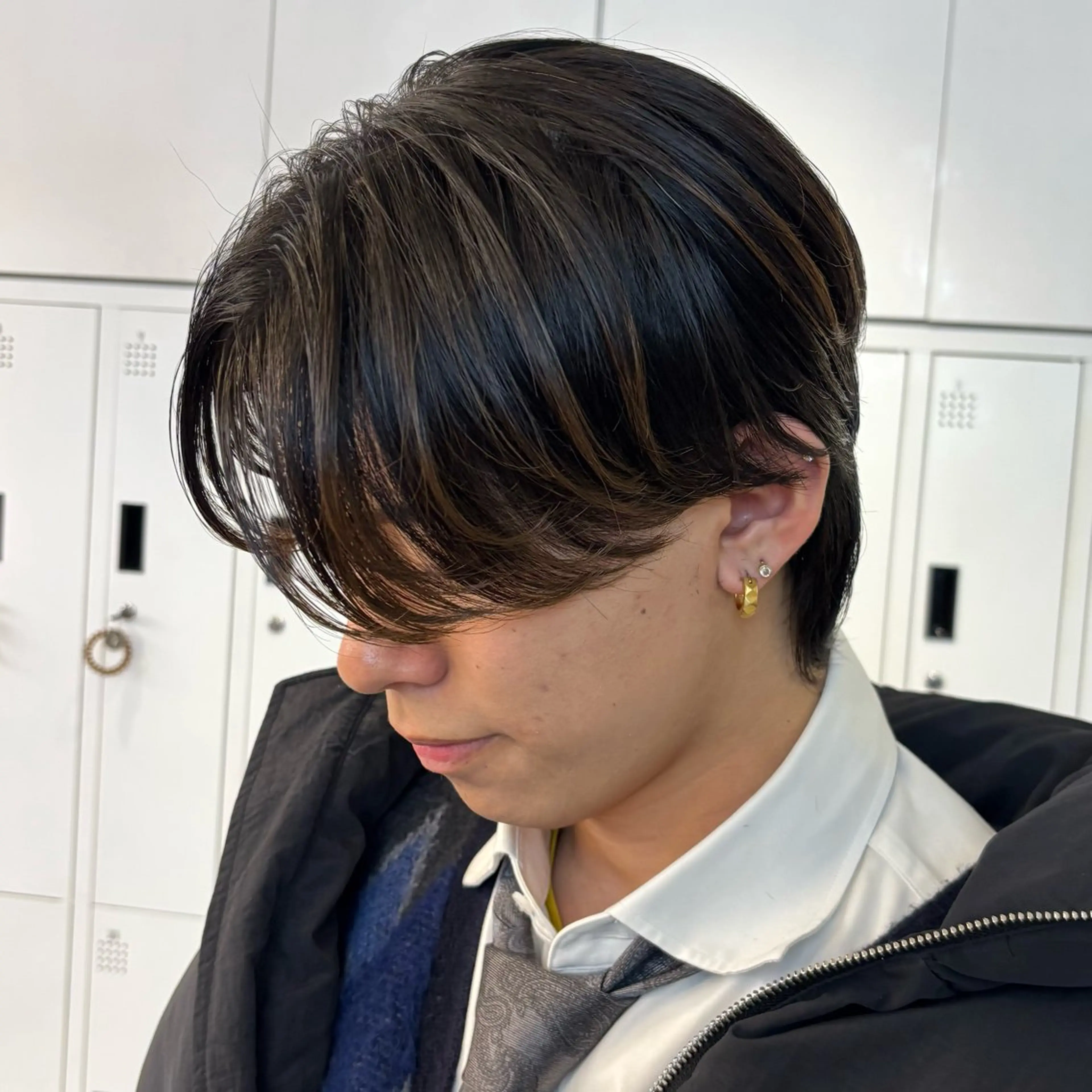 メンズ カット ヘアカラー メンズパーマ/ メッシュ📍ﾕﾘのヘアスタイル