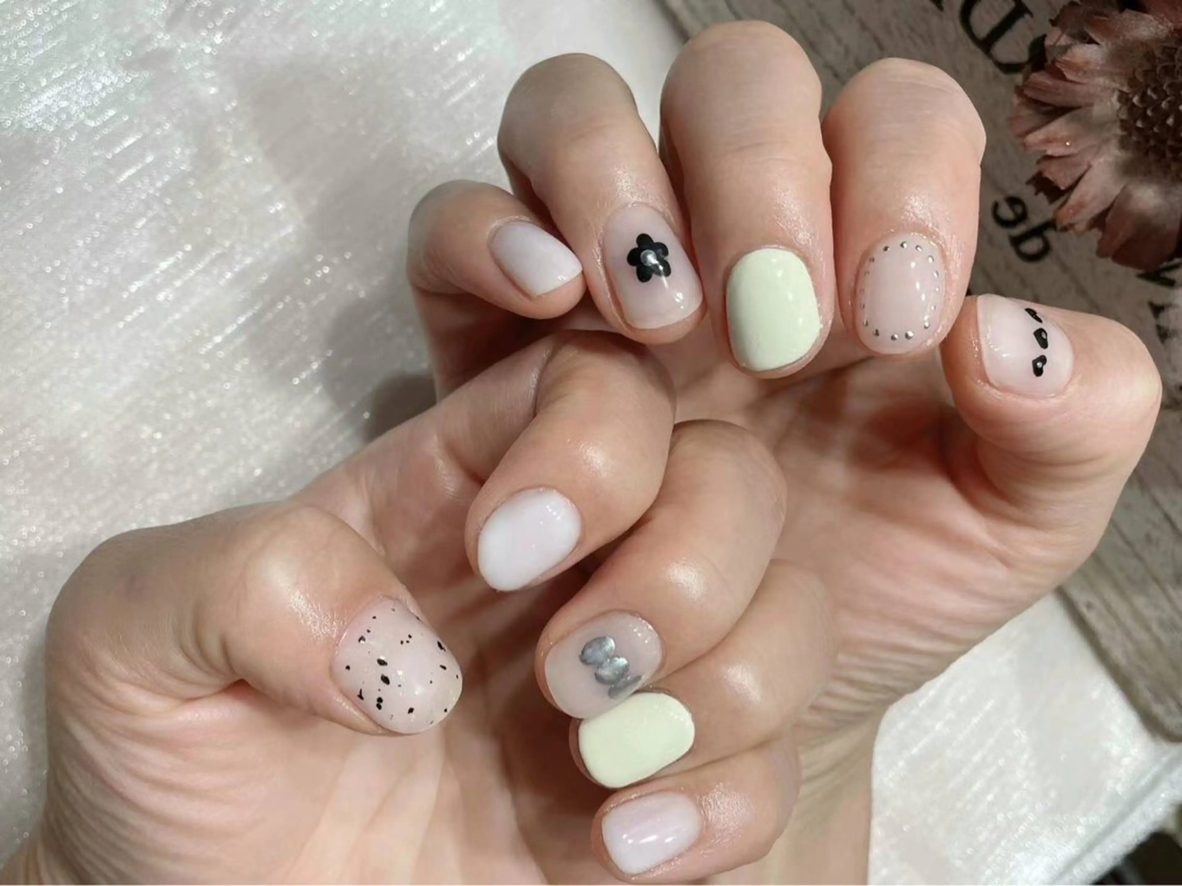 ネイル アートネイル フラワーネイル フットネイル ジェルネイル ガーリー babarla Nailのネイルデザイン