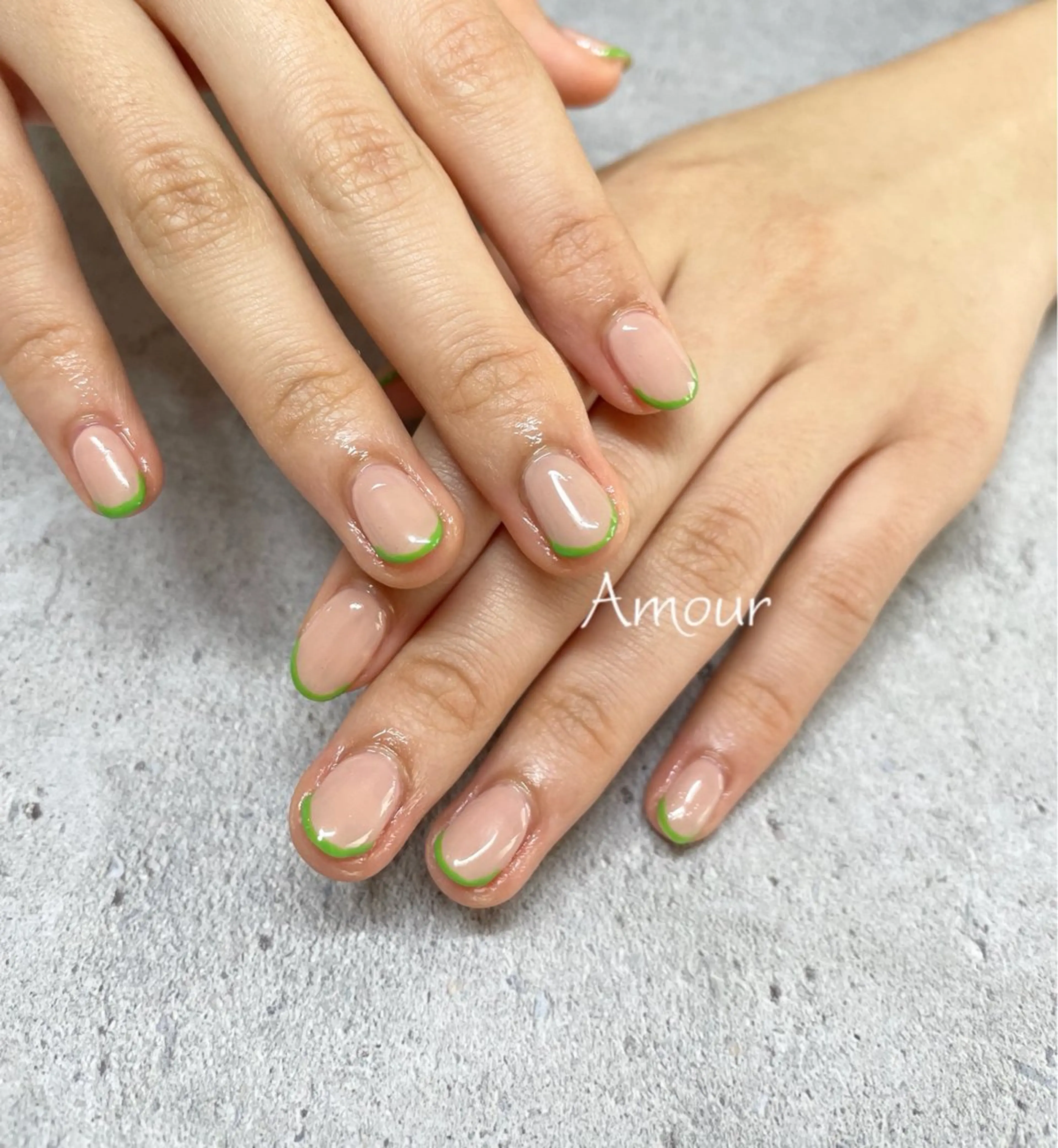 ネイル フレンチネイル ハンドネイル Nail Salon Amourのネイルデザイン