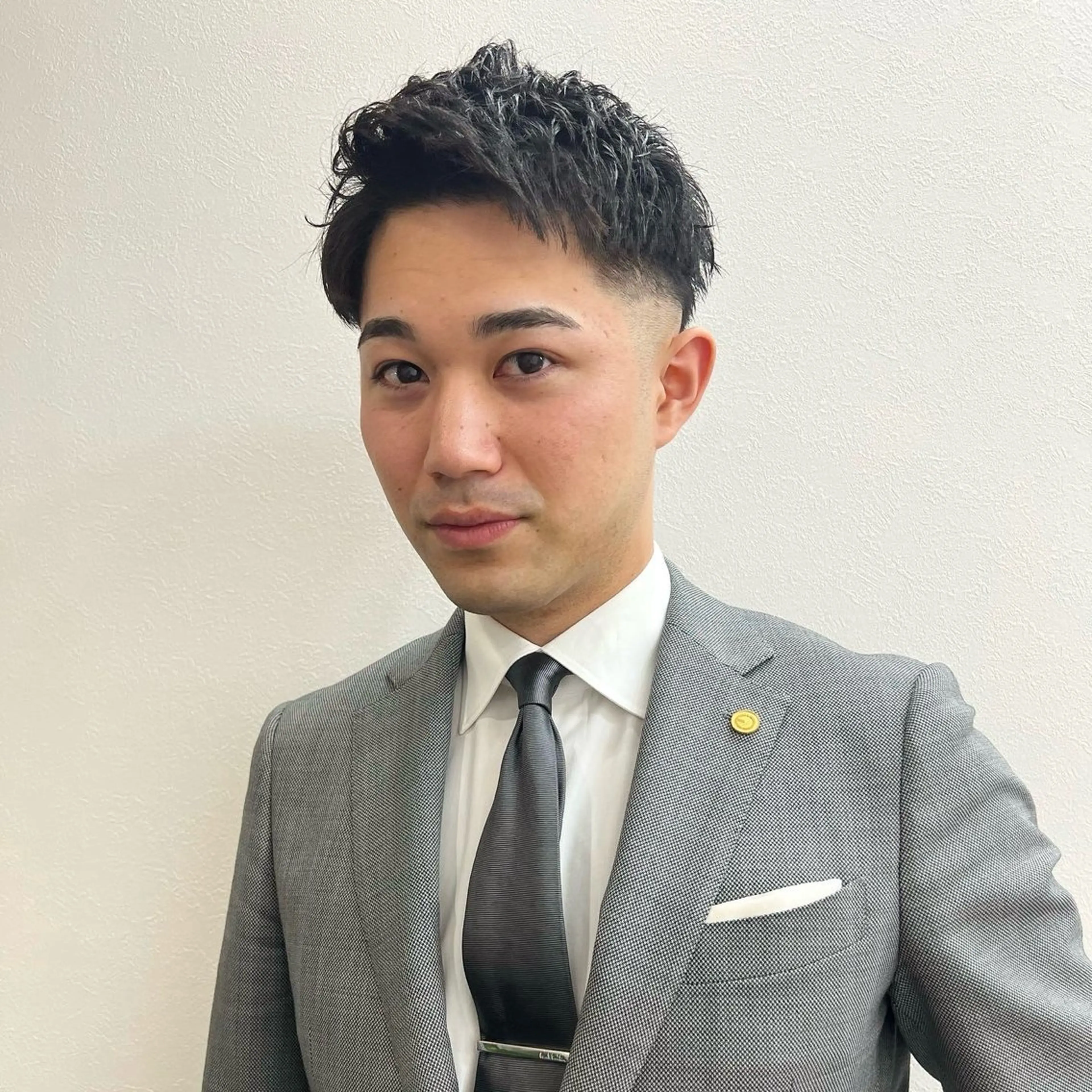 ショート メンズ アップバング メンズ就活ヘア メンズパーマ メンズショート スパイキーショート 【池袋/スパイキー ショート】ⓝⓘⓜⓤのヘアスタイル