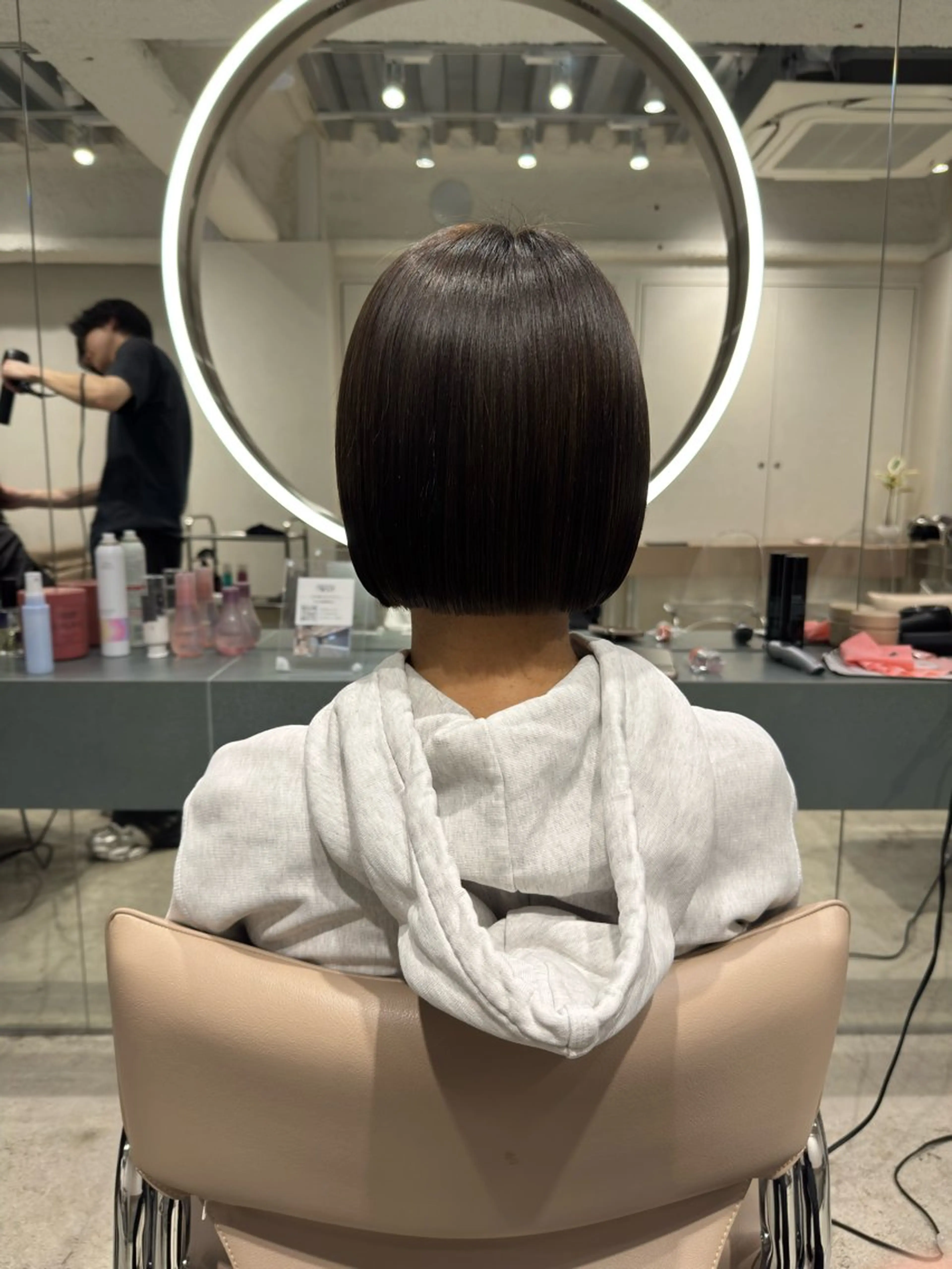 ミディアム カラー カット ヘアカラー 立川/レイヤー/ 髪質改善/ 西川翔真のヘアスタイル