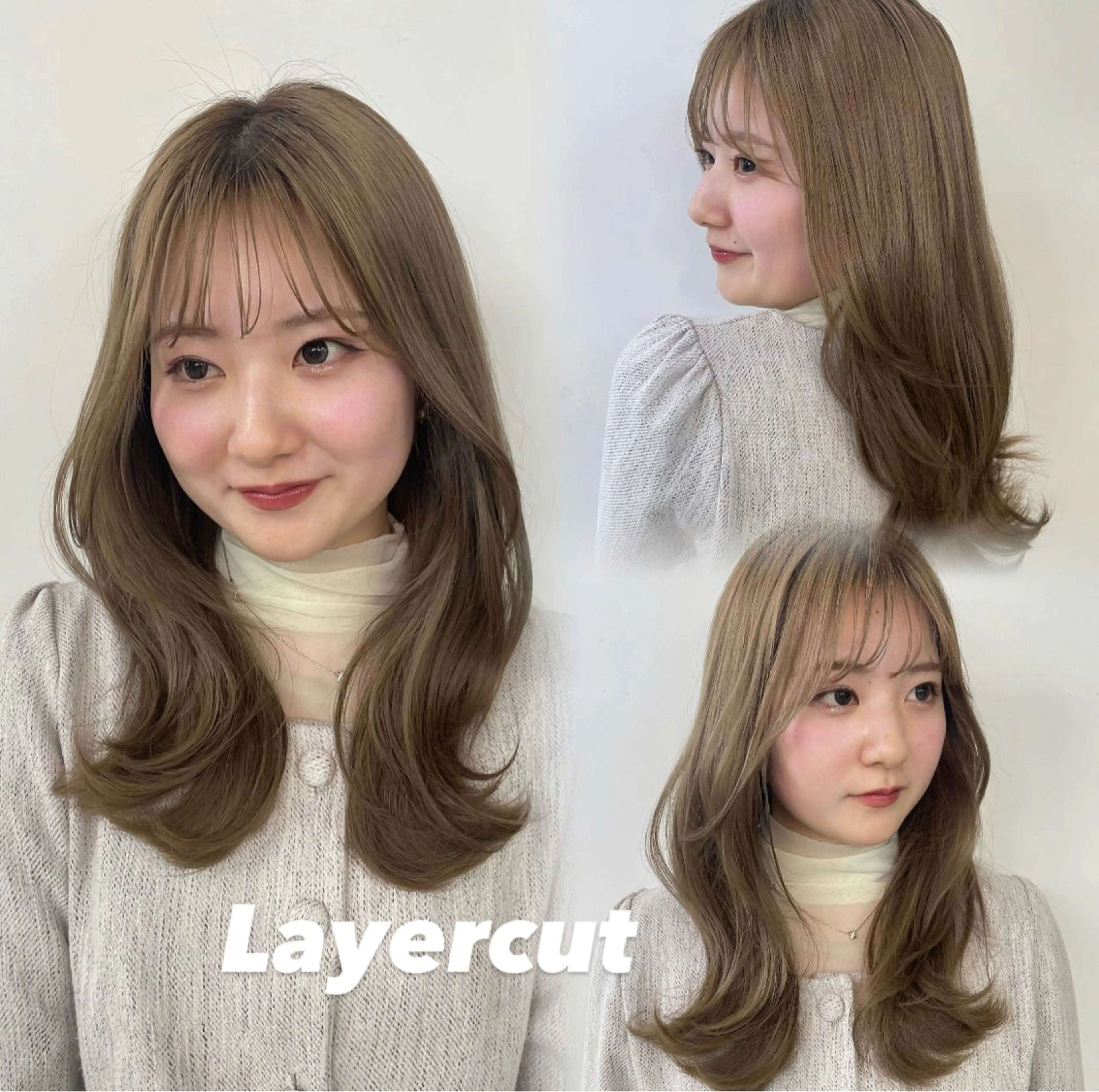 ロング ちのレイヤー/ハッ シュカット🌷💝のヘアスタイル