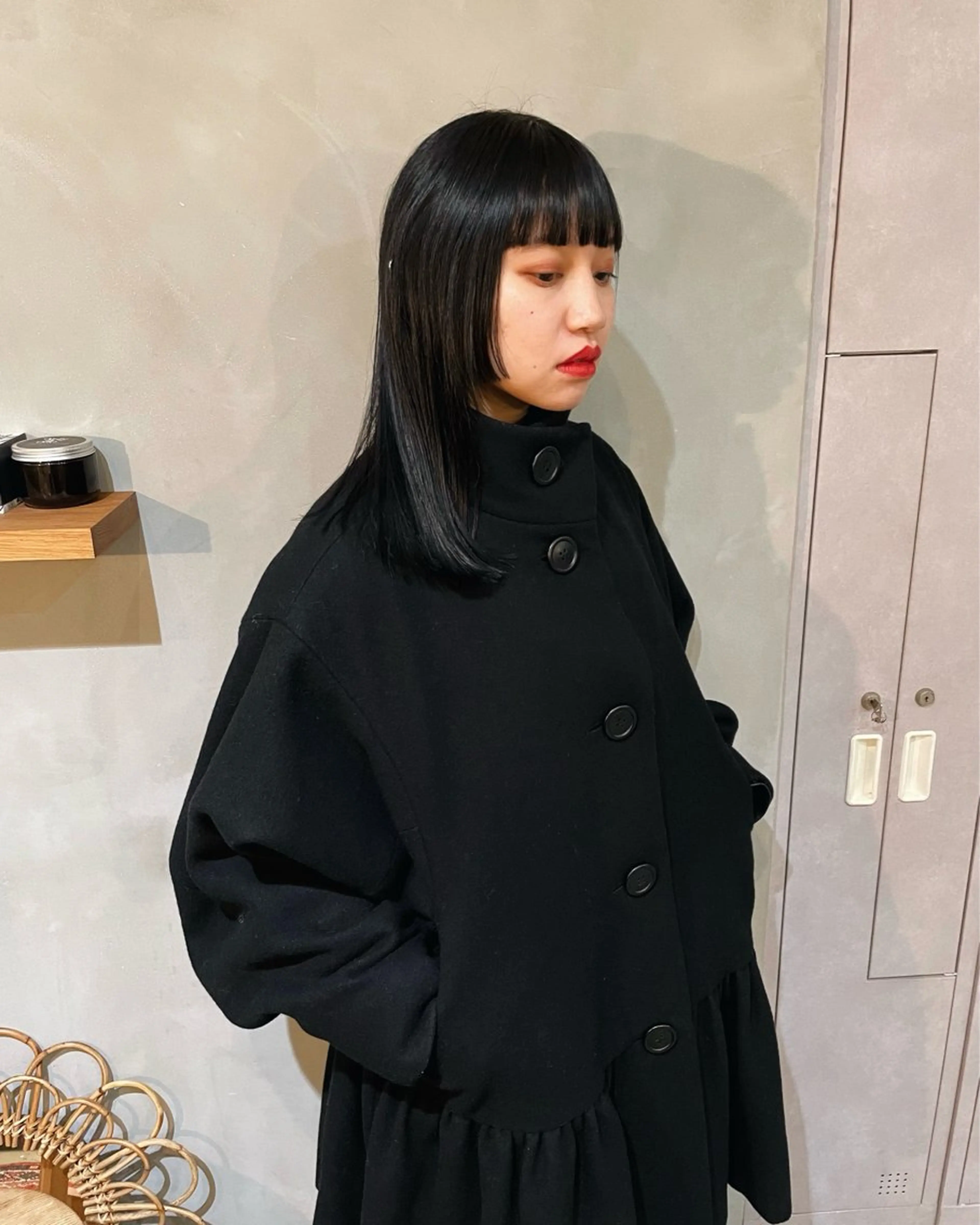 セミロング カット ヘアカラー 小野 龍樹のヘアスタイル