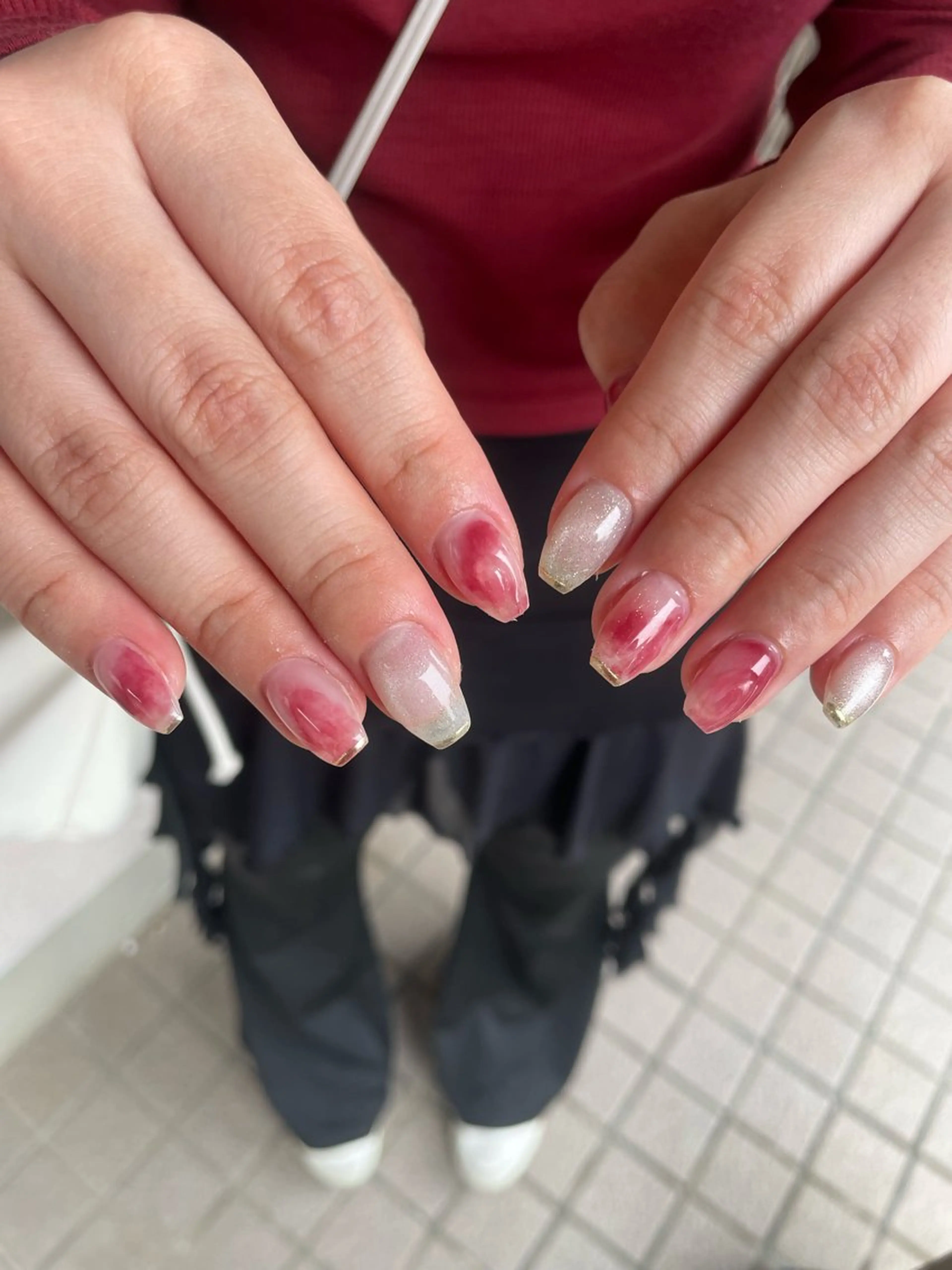 ネイル ニュアンスネイル 前田 凜のネイルデザイン