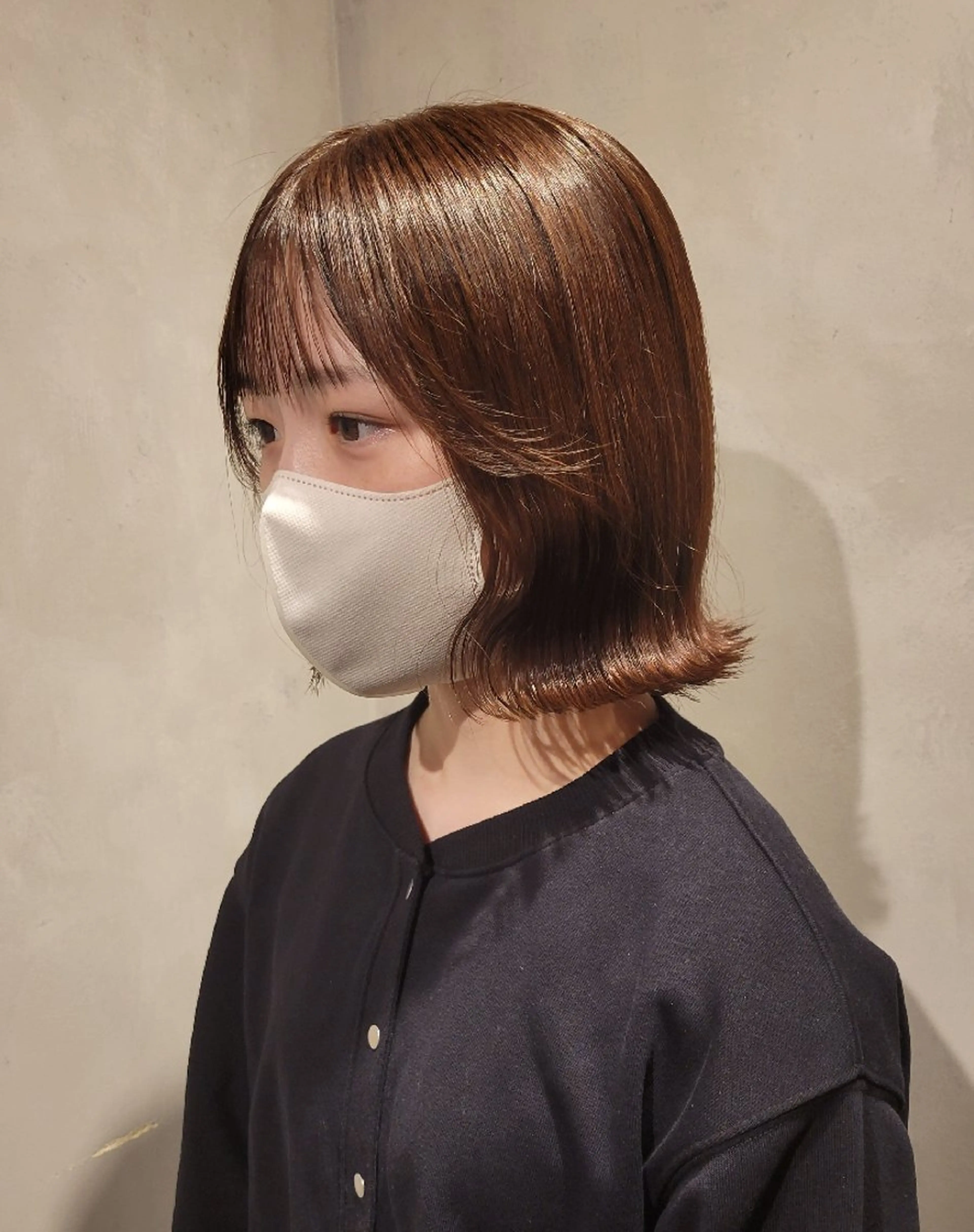 ミディアム Ayu🐾縮毛矯正/ ブリーチ無しカラーのヘアスタイル