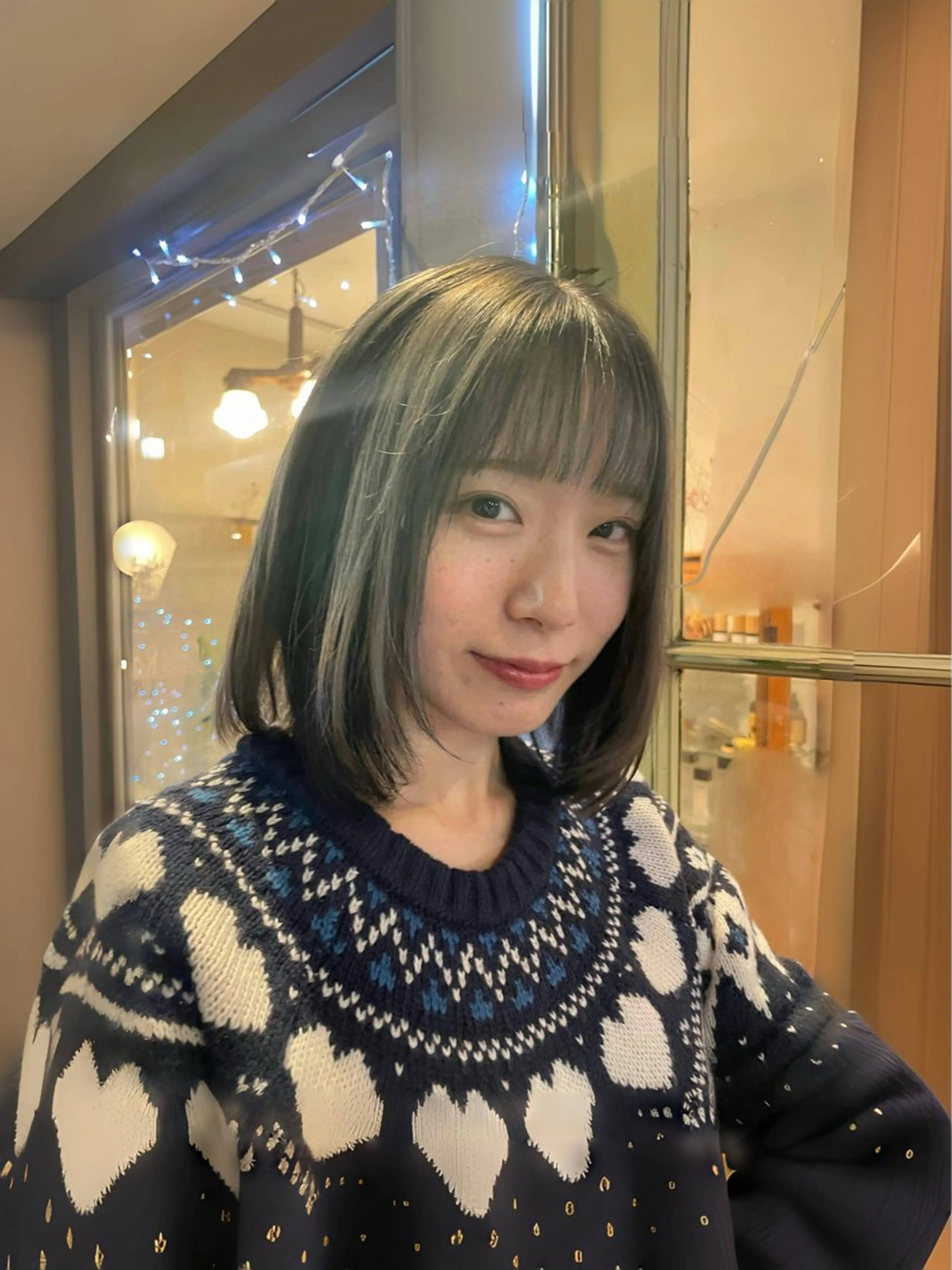 ミディアム カラー KURIA‪‪*⋆ஐ ブリーチ/韓国ヘアのヘアスタイル