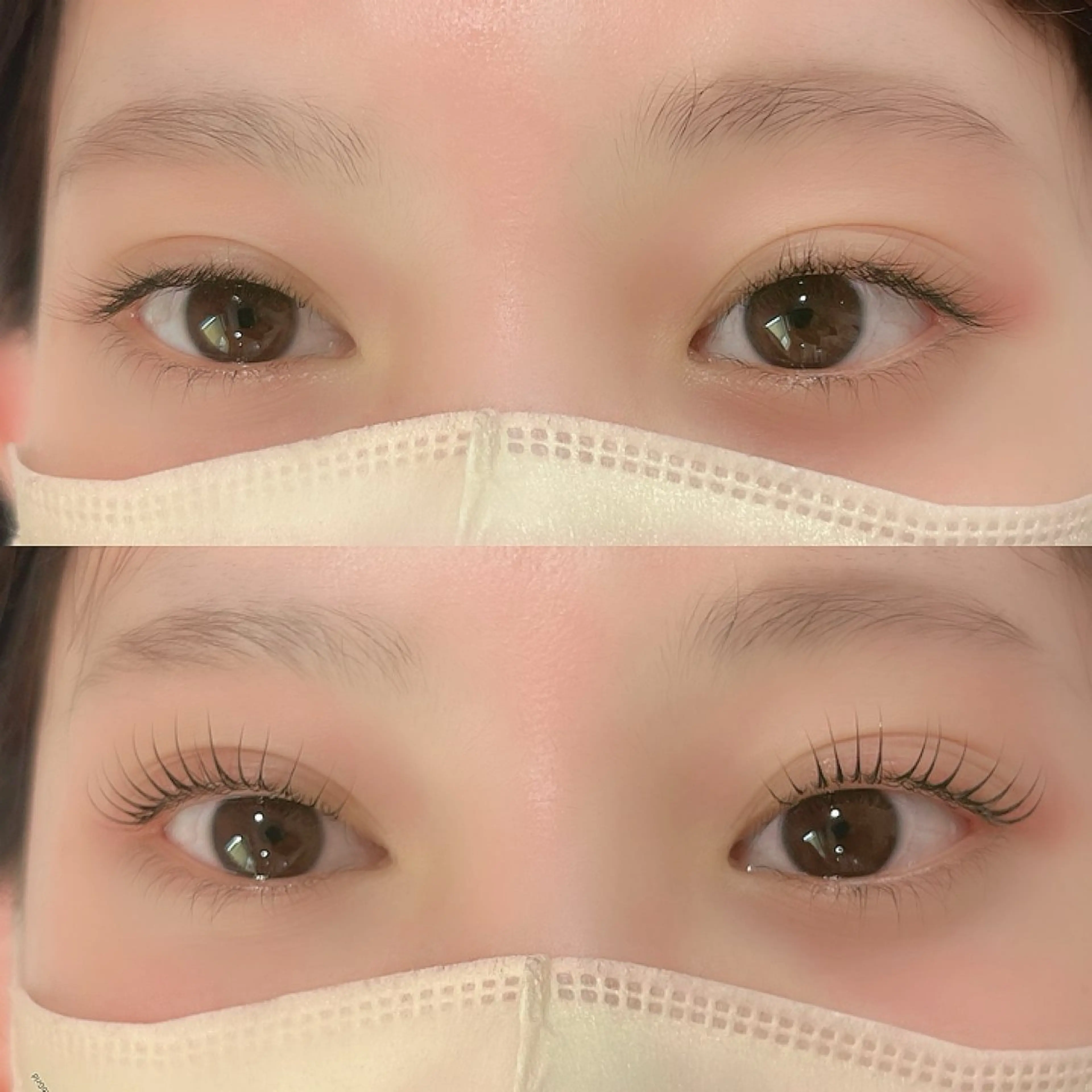 マツエク・マツパ 束感まつ毛 韓国風マツエク パリジェンヌラッシュリフト 一重×まつ毛パーマ マツパ CLUTCH eye 阿倍野NATSUMIのマツエク・マツパデザイン