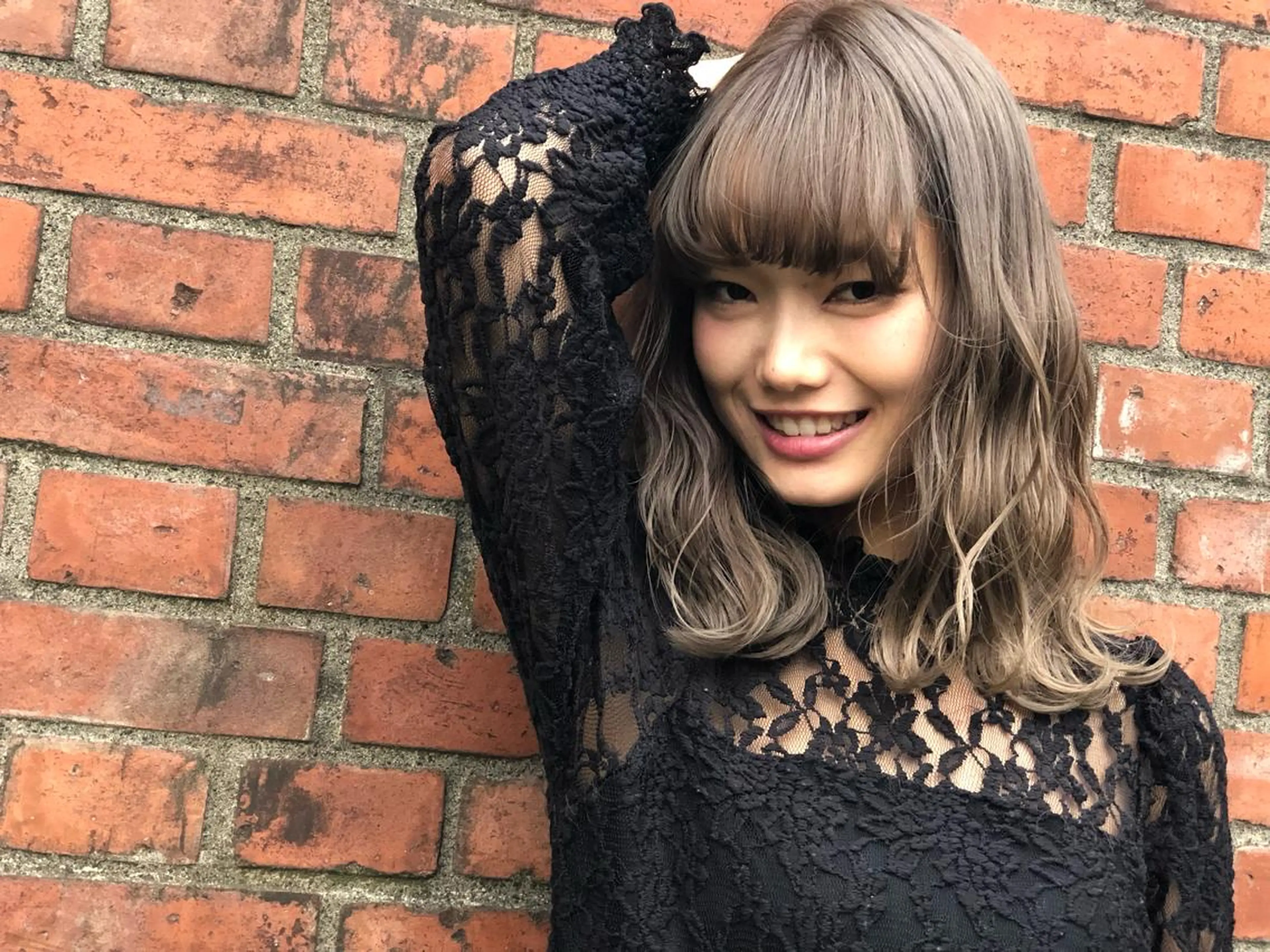 セミロング カラー ヘアカラー トリートメント 及川 祐輔のヘアスタイル