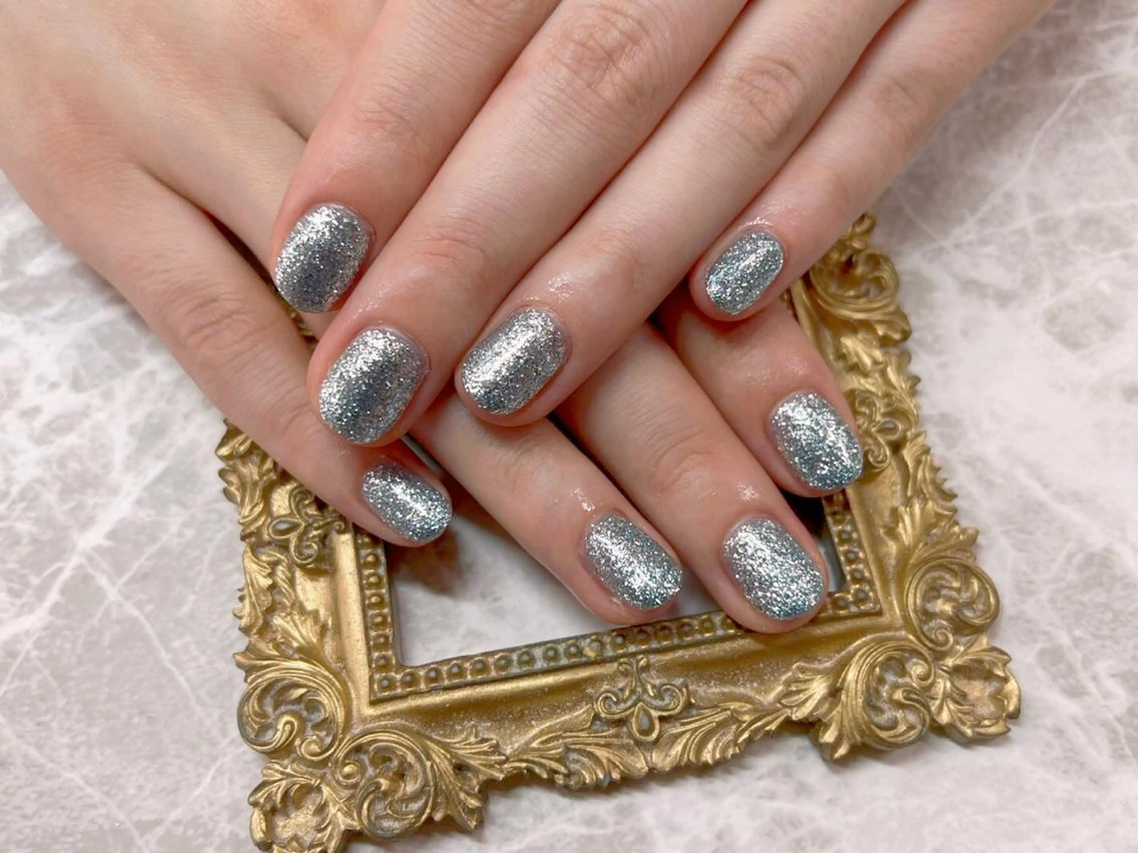 ネイル ハンドネイル マジック ミラーのネイルデザイン