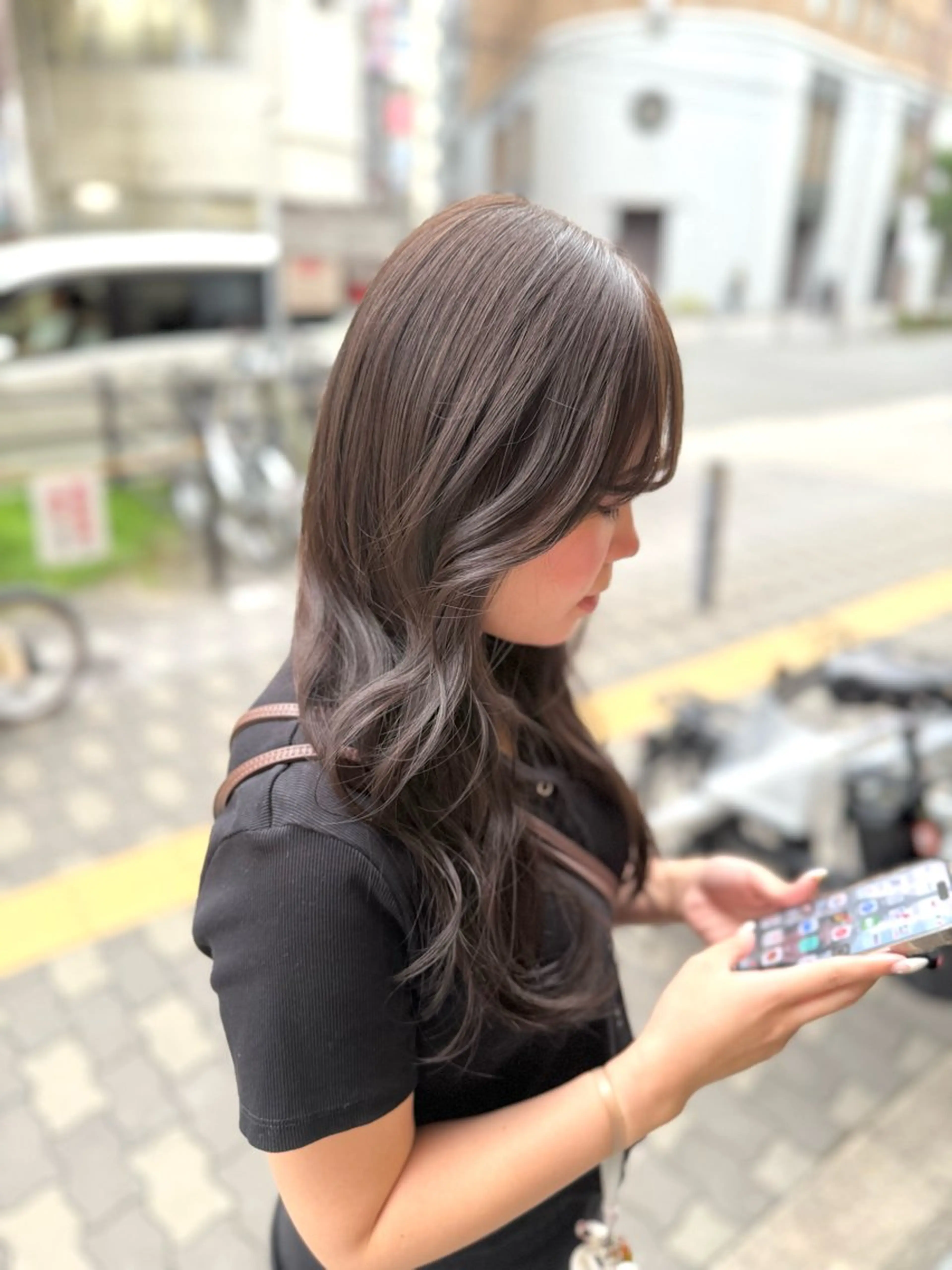 ロング カラー カット ヘアカラー cocotte🫧 絹村 琴美のヘアスタイル