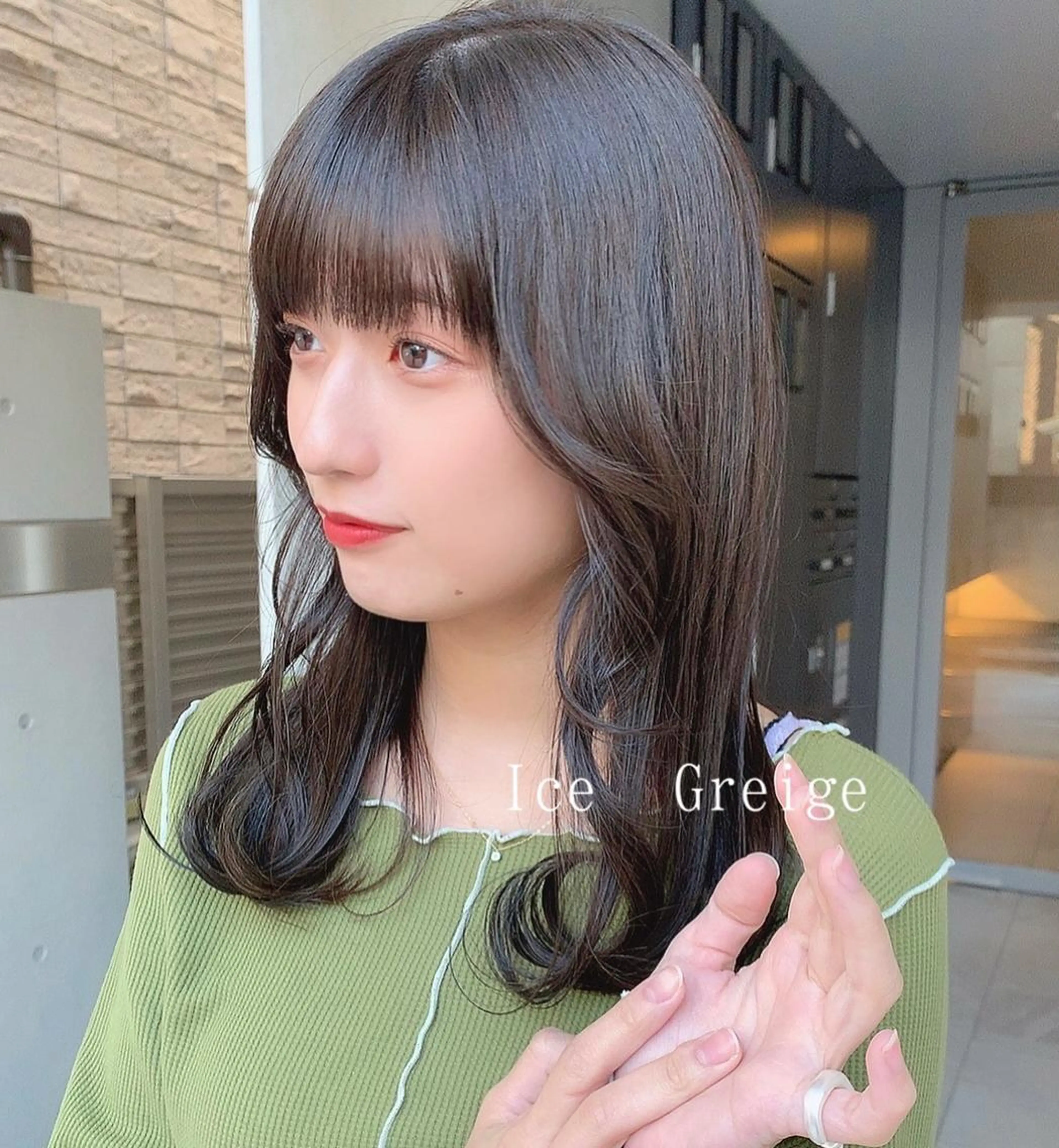 セミロング カラー 似合わせヘア🫶🏻 つきいてるみのヘアスタイル