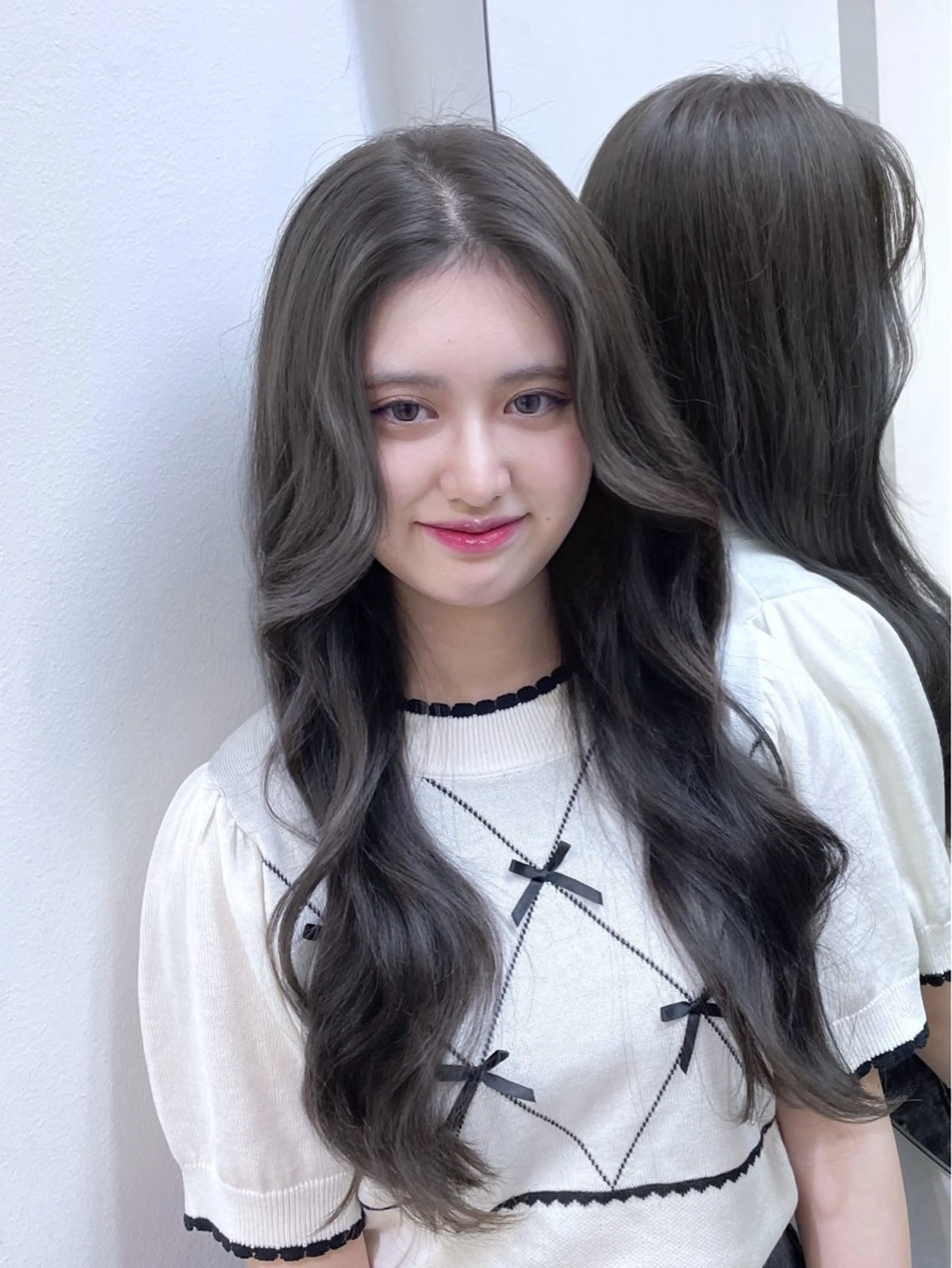 ロング カラー ブリーチ 韓国ガーリーヘア🎀 Sayaka🤍のヘアスタイル