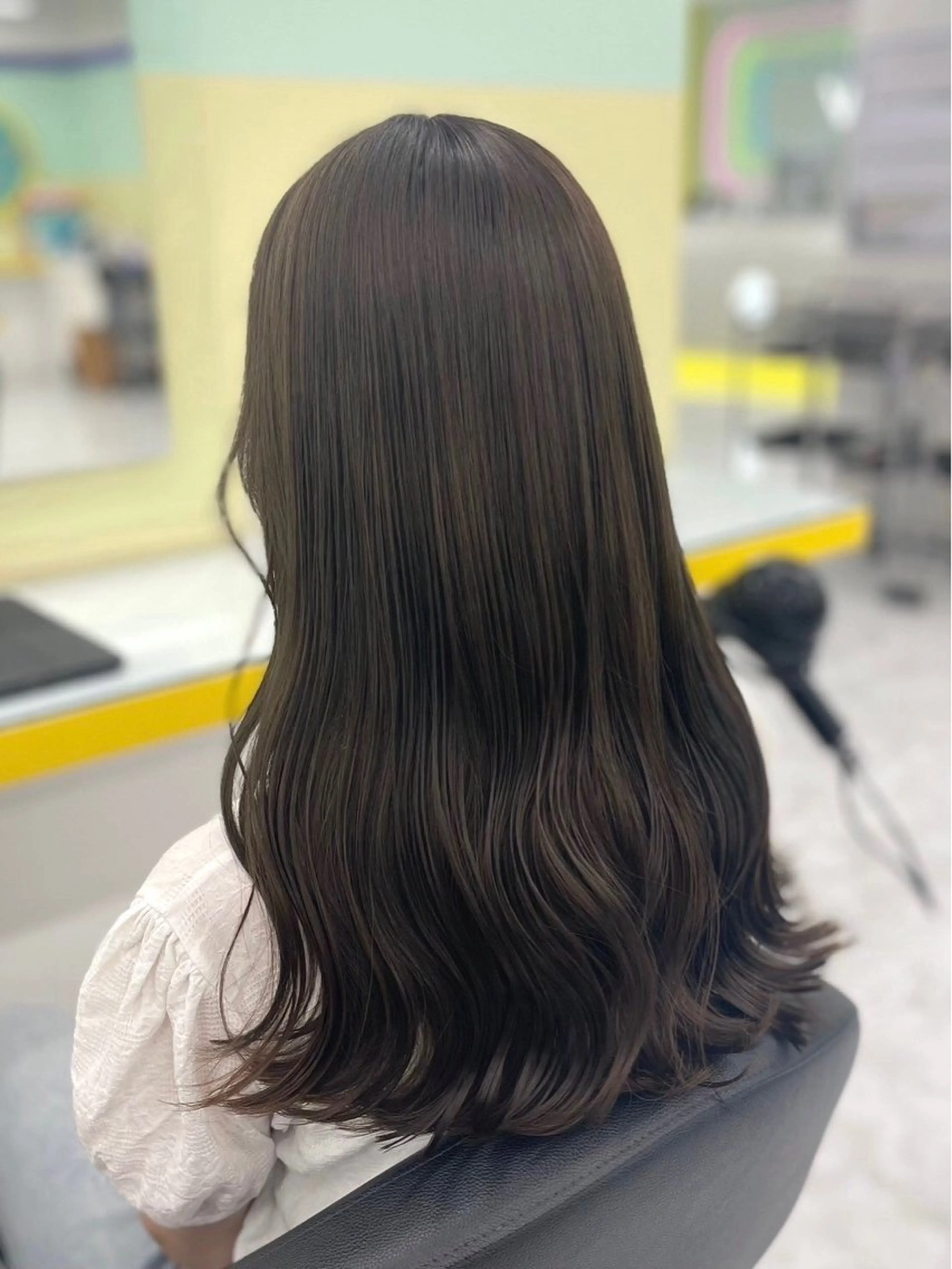 ロング カラー ヘアカラー トリートメント 寒色❄️韓国カラー Ukyouのヘアスタイル