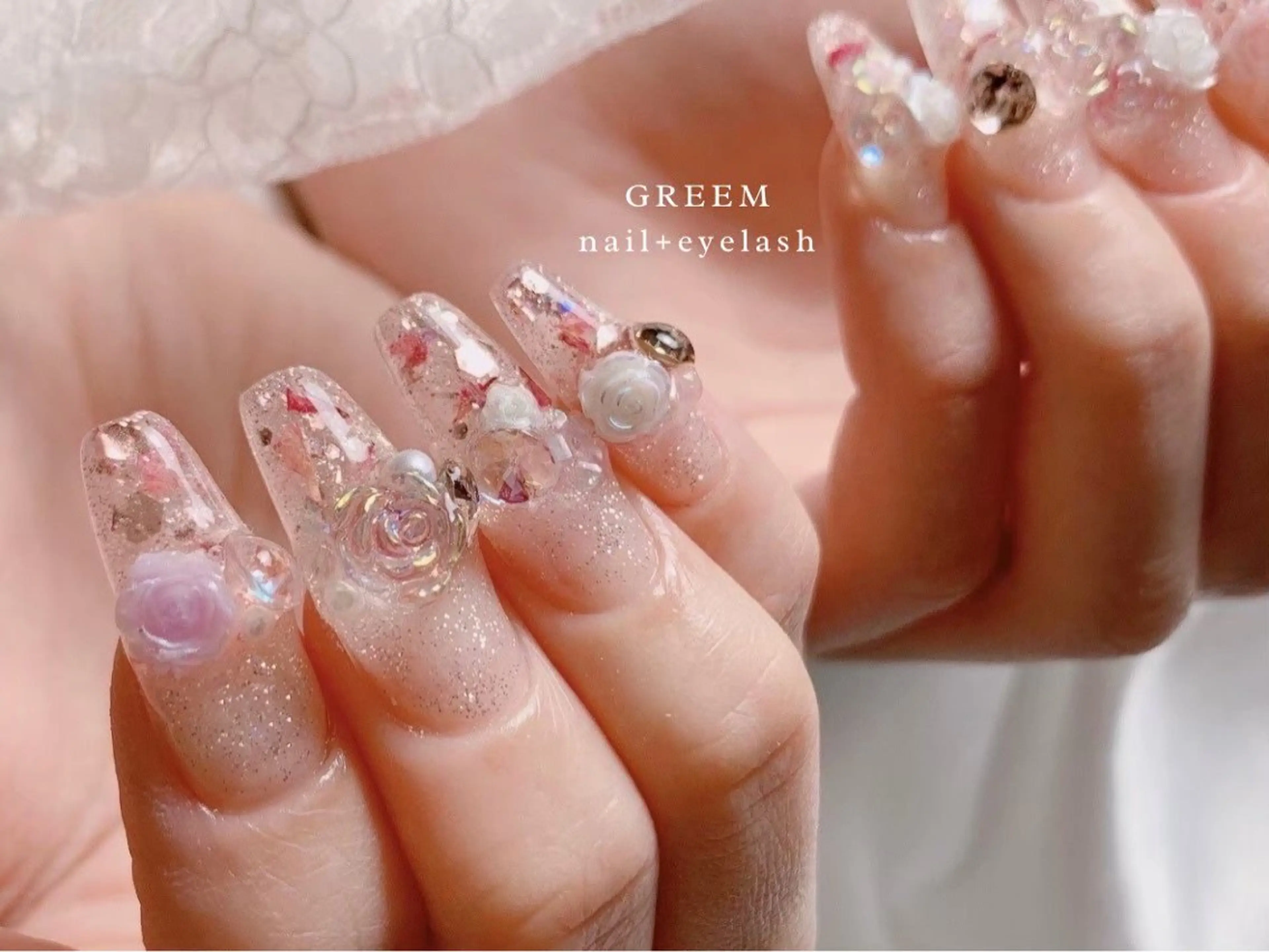 ネイル スカルプネイル ハンドネイル GREEM グリームのネイルデザイン