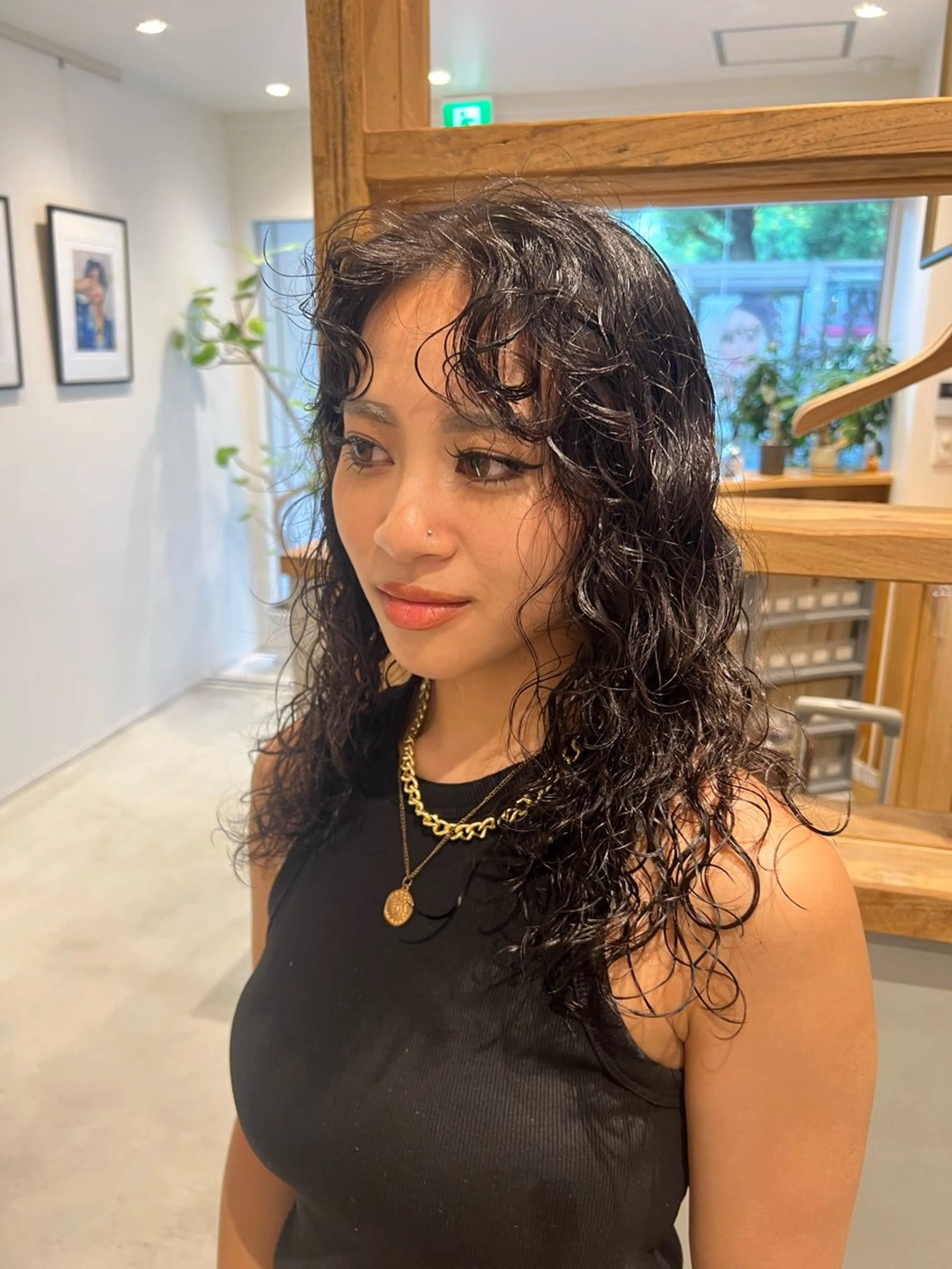 ロング カット パーマ トリートメント CYAN. 矢場町店所属・パーマ/名古屋パーマ / コデラ ナナホのヘアスタイル