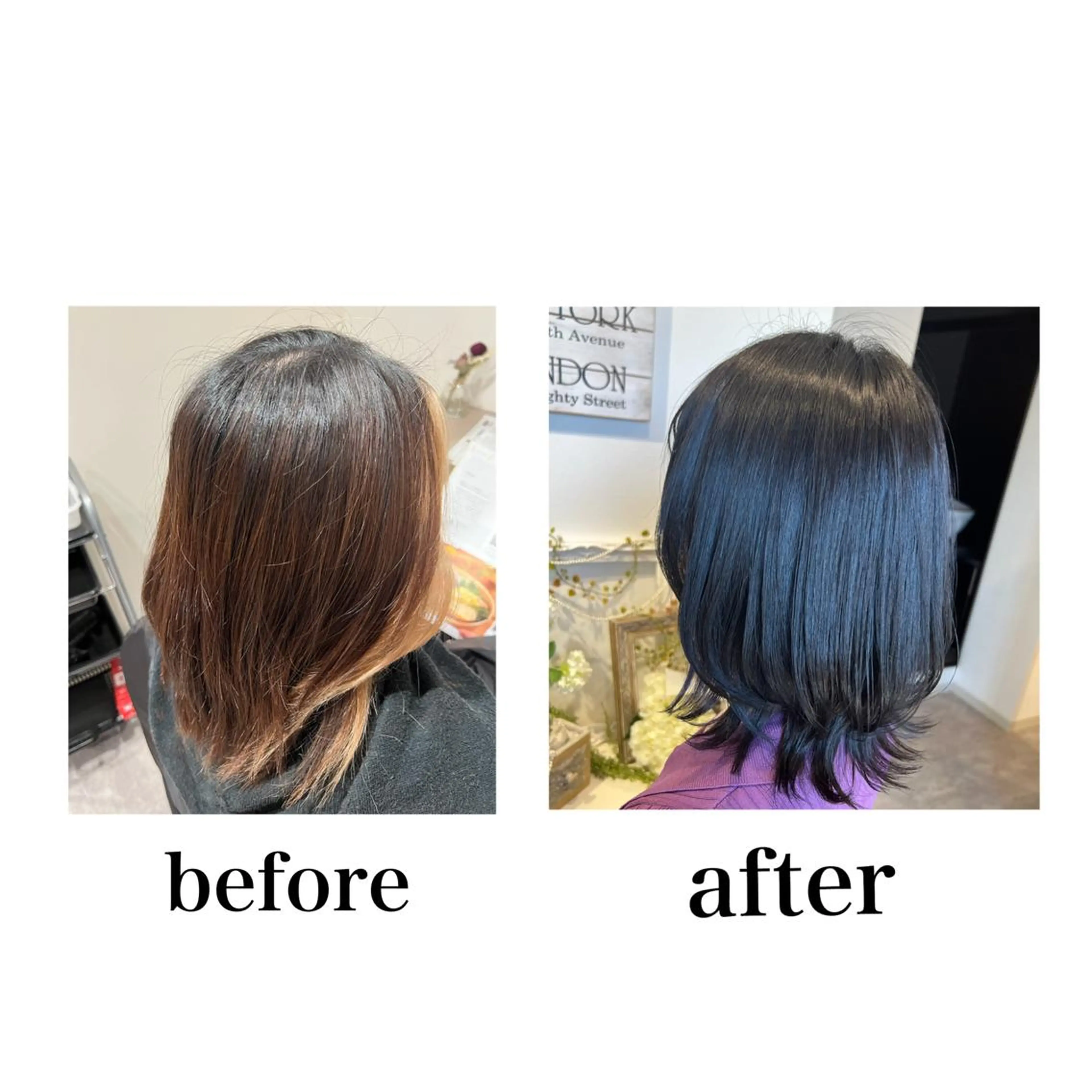 ミディアム 髪質改善 カット ヘアカラー 井上 美春のヘアスタイル