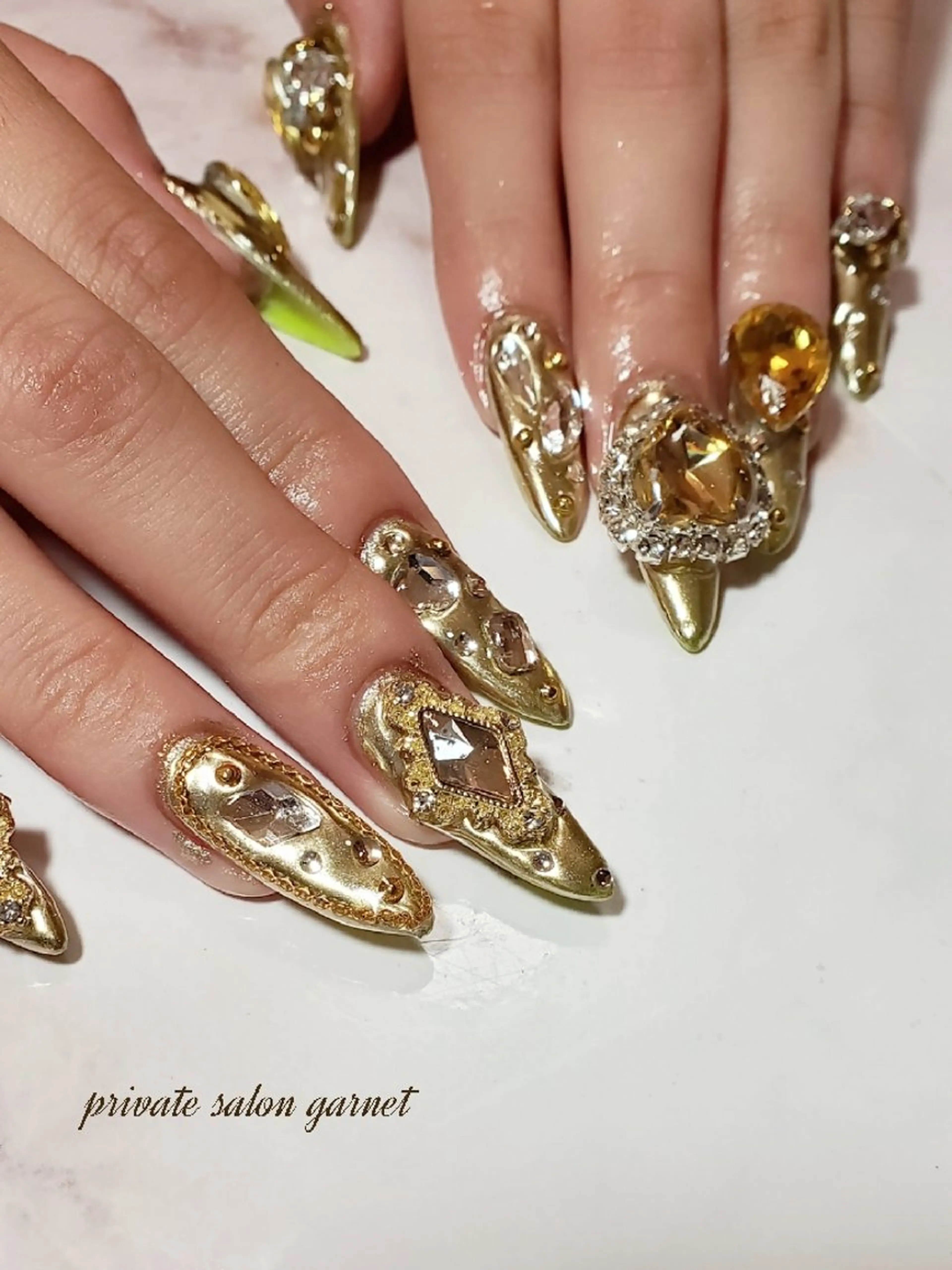 ネイル アートネイル ハンドネイル Garnet nailのネイルデザイン