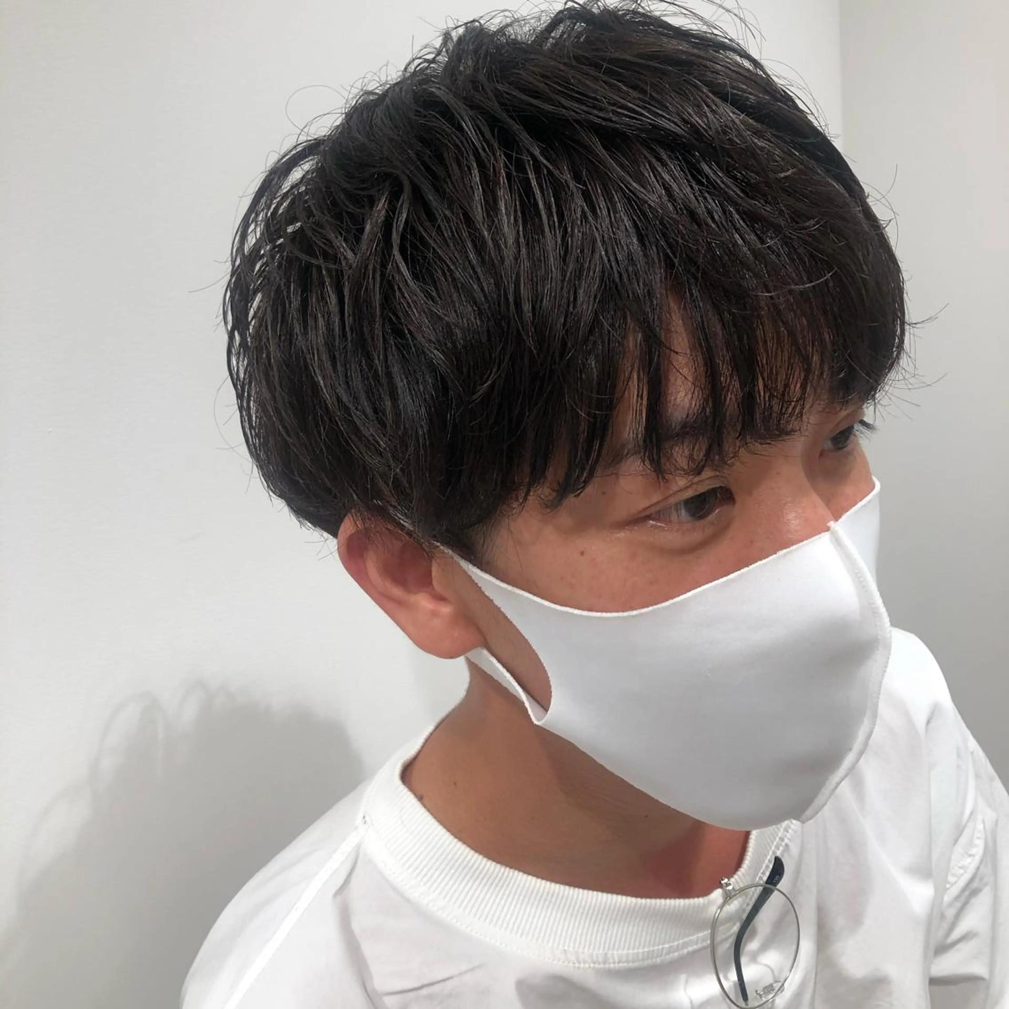 ショート カラー パーマ ヘアアレンジ メンズ パーソナルカラー合わ せたカラー🤍なつみのヘアスタイル