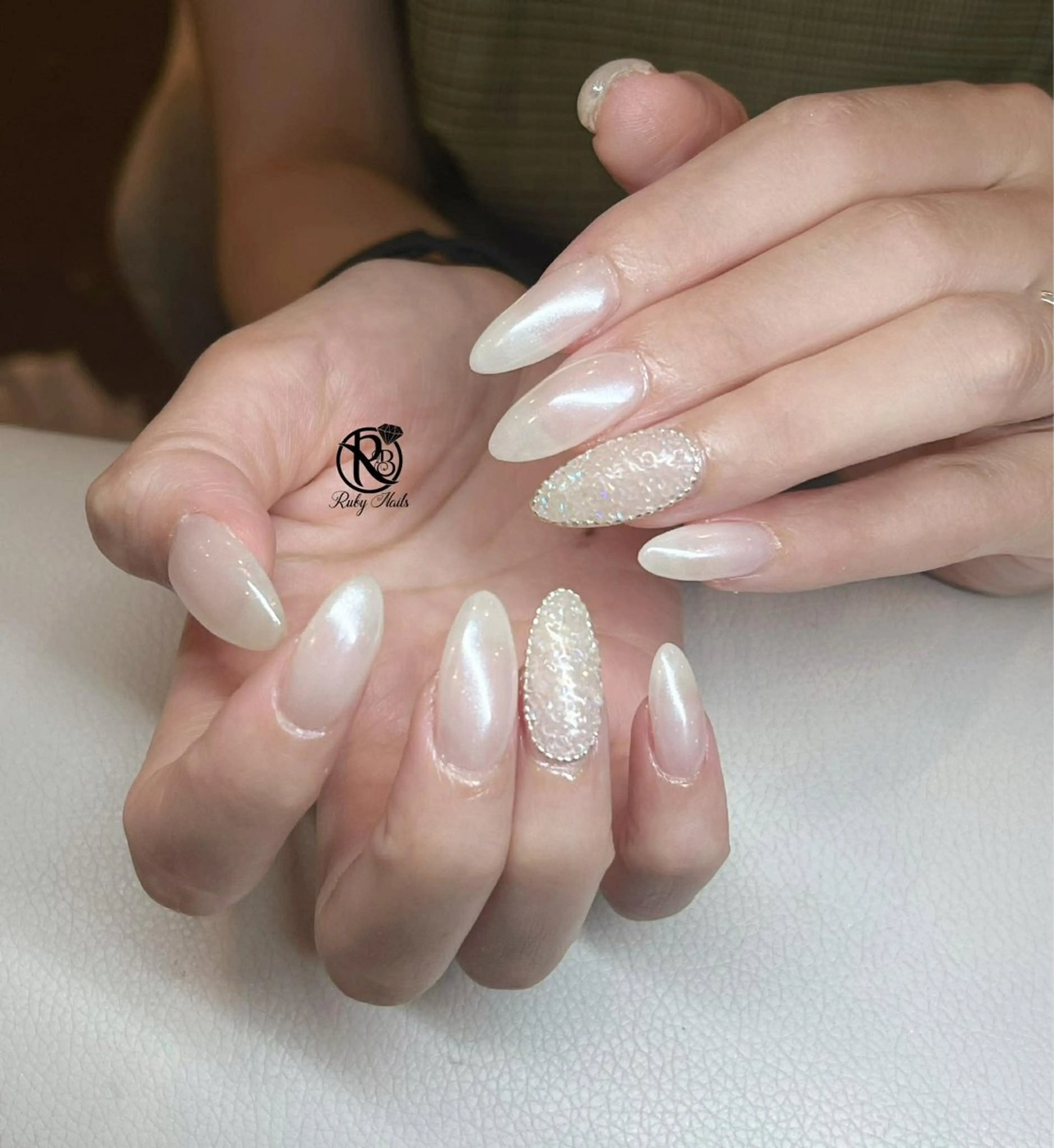 ネイル チークネイル ドット フレンチネイル グラデーション ハート ハンドネイル Ruby Nail 霞ヶ関店のネイルデザイン