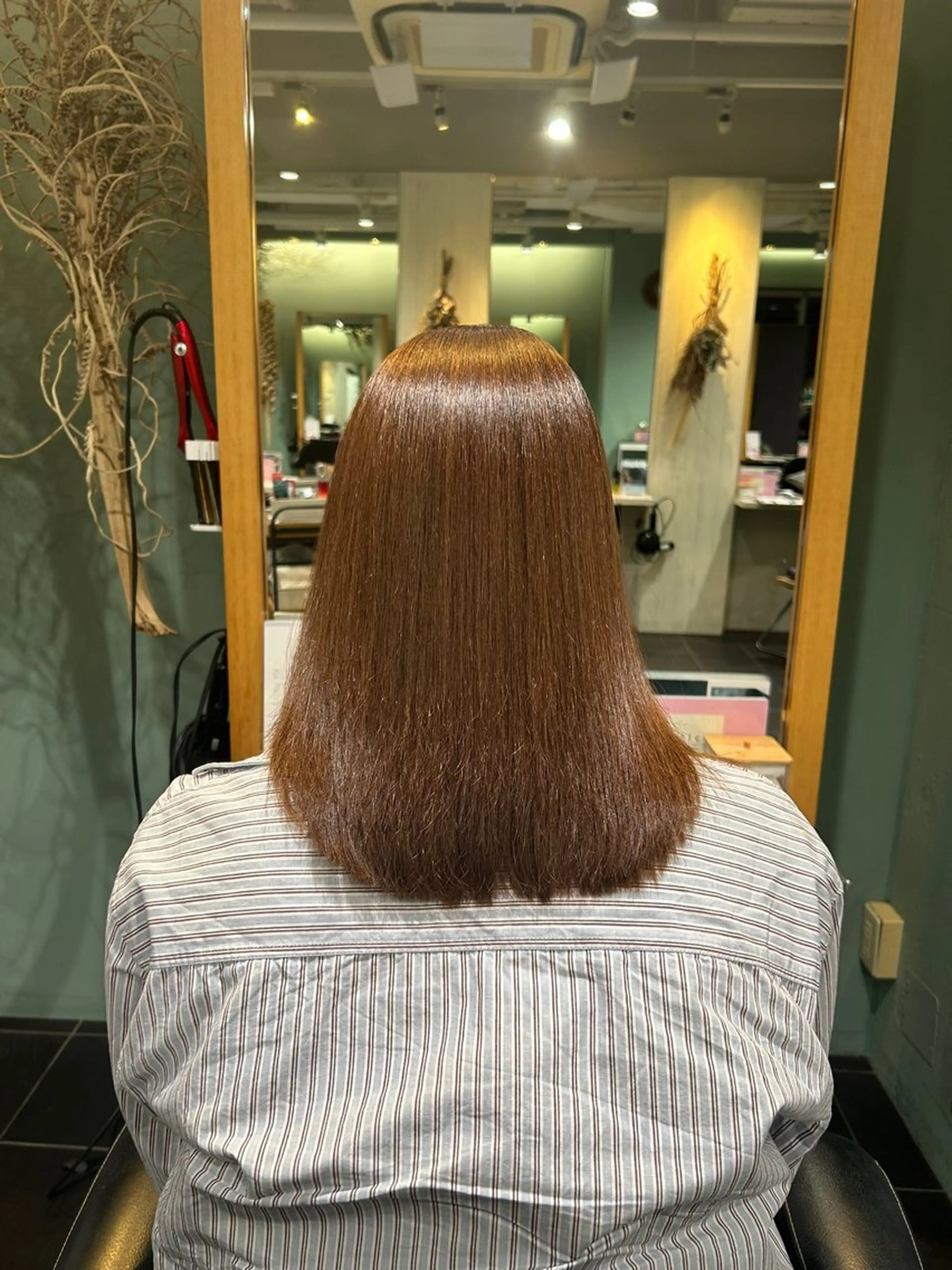 セミロング 縮毛矯正 トリートメント ヘッドスパ 表参道/✨艶髪✨ 職人/ハヤト🫧のヘアスタイル