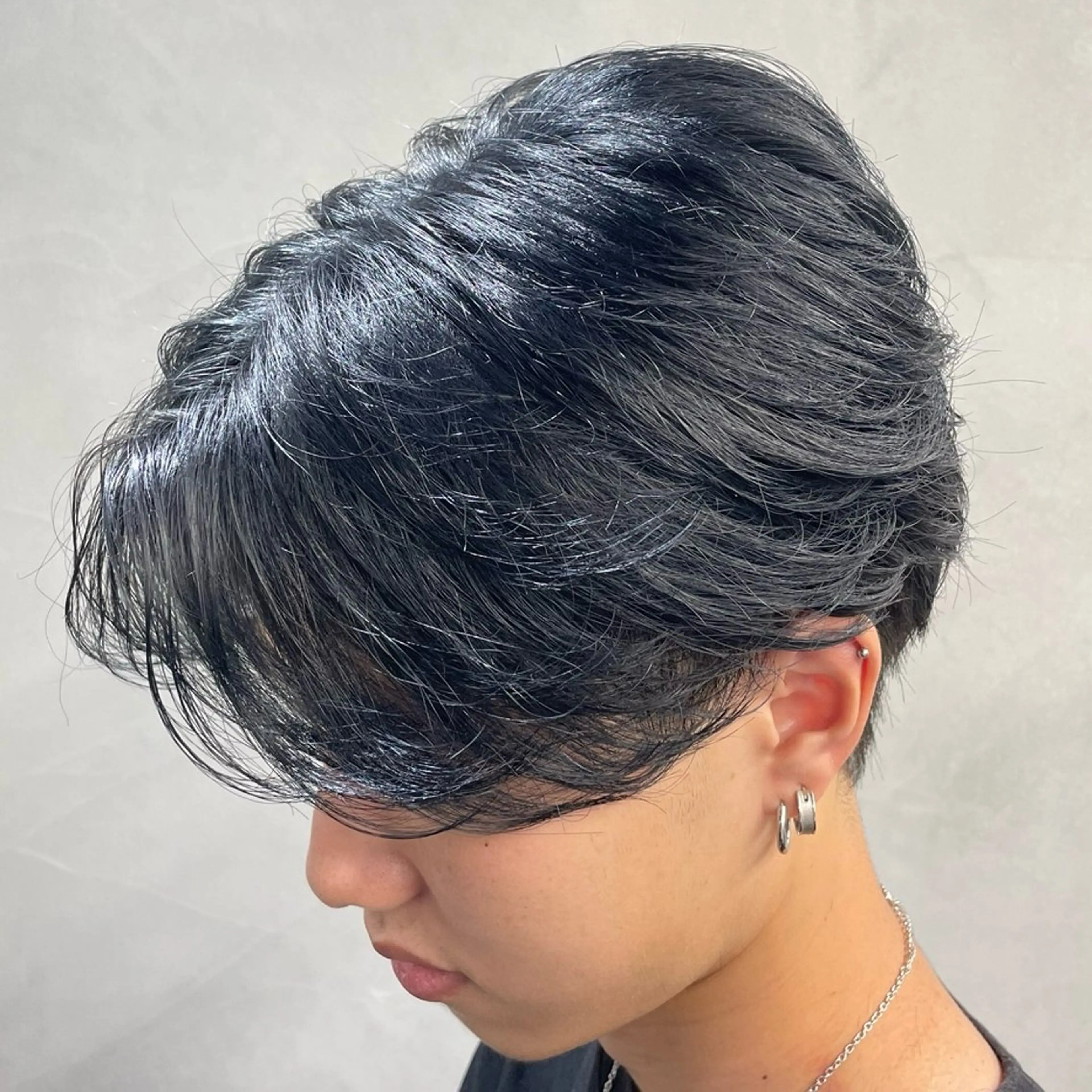 ミディアム カラー ヘアアレンジ メンズ fifth 石川 凪のヘアスタイル