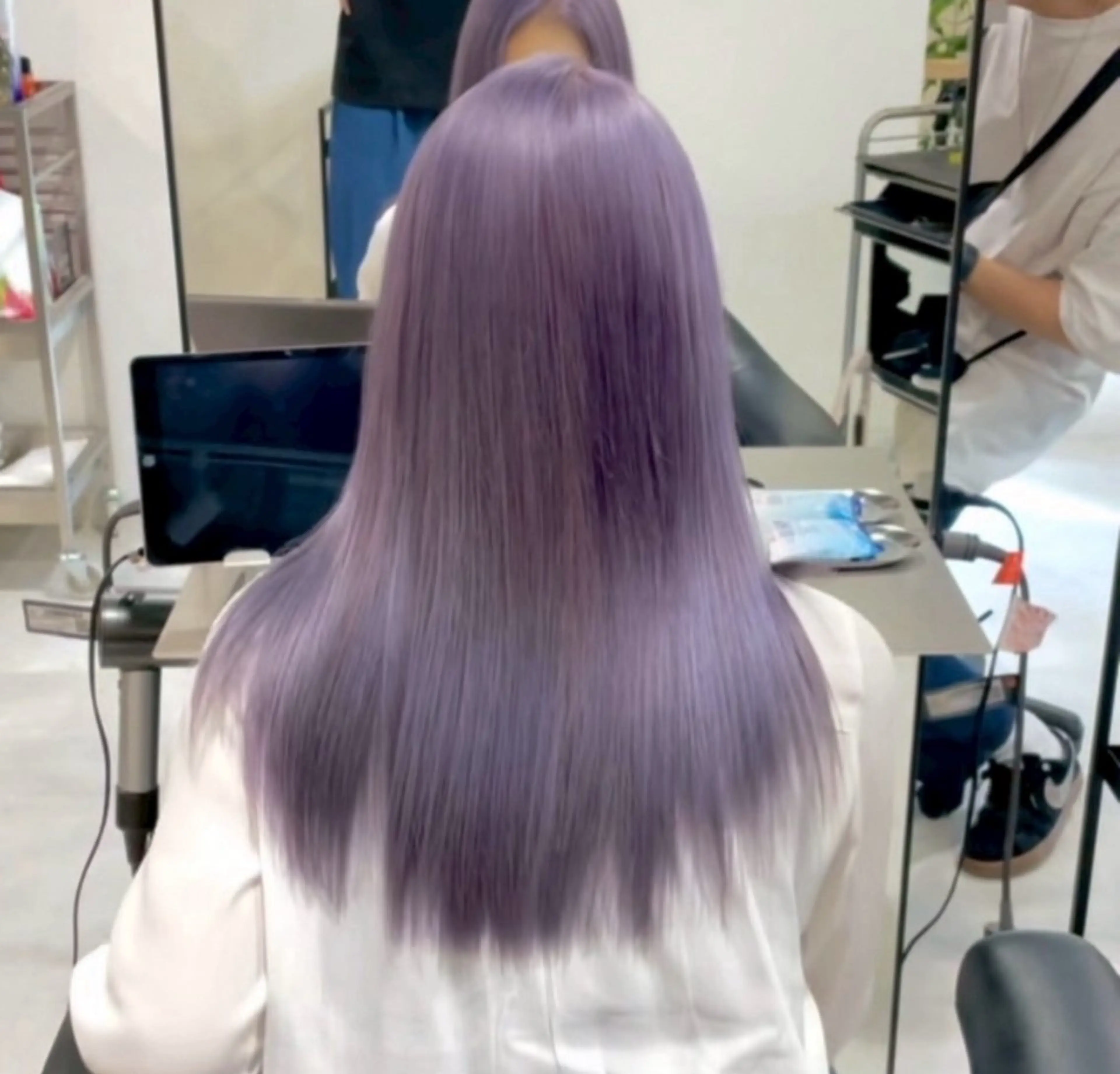 ロング カラー ヘアカラー 韓国ヘア/三宮 chinariのヘアスタイル