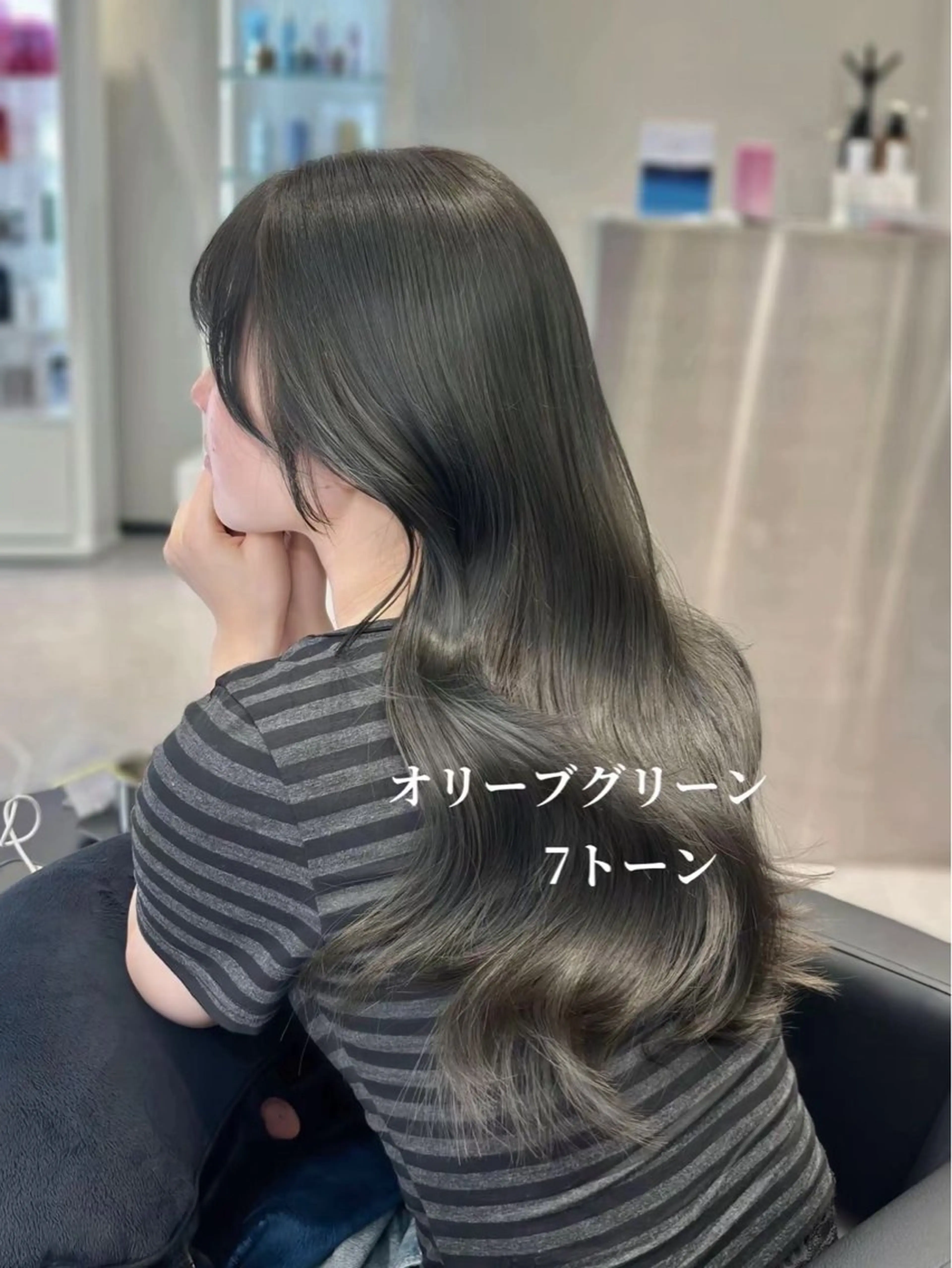 ロング カラー ブリーチ ブリーチなしカラー 髪質改善 韓国風ヘア レイヤーカット Ardore 韓国風カラー大阪のヘアスタイル