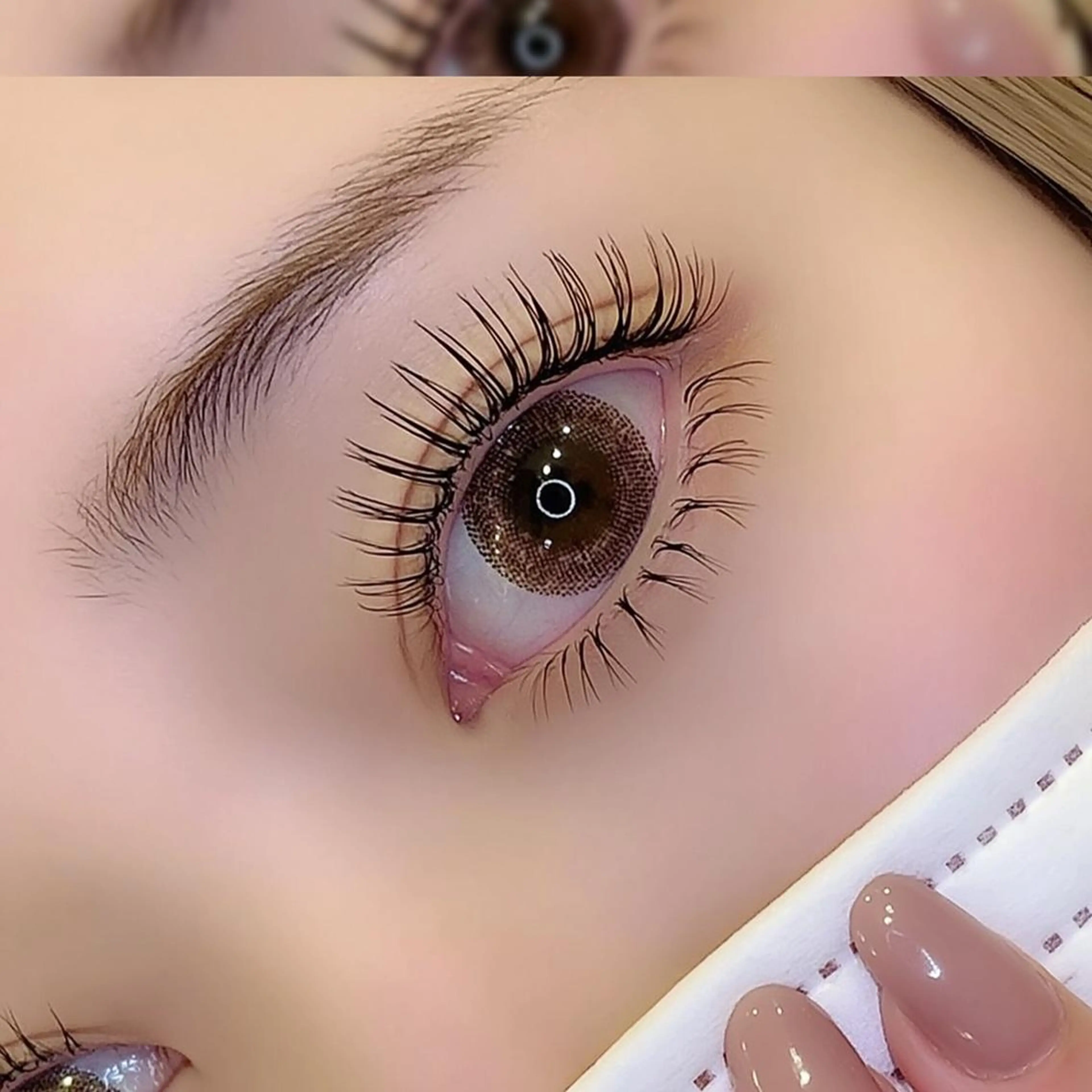 マツエク・マツパ 束感まつ毛 韓国風マツエク パリジェンヌラッシュリフト まつげパーマ マツパ まつげパーマ/ エクステ/あみ🎀のマツエク・マツパデザイン