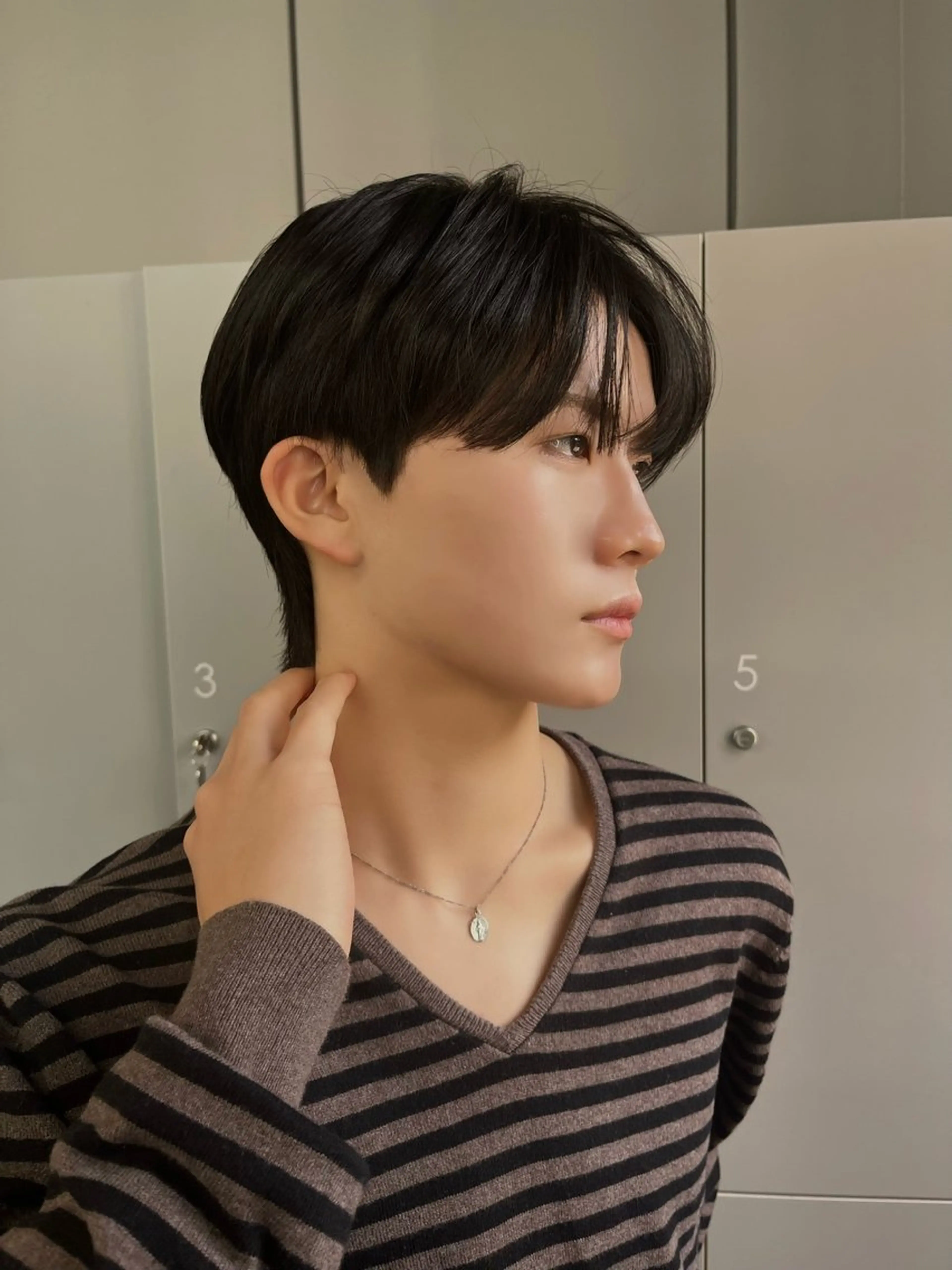 メンズ メンズ韓国風 カット アイカ🐺 ナチュラル韓国ヘアのヘアスタイル