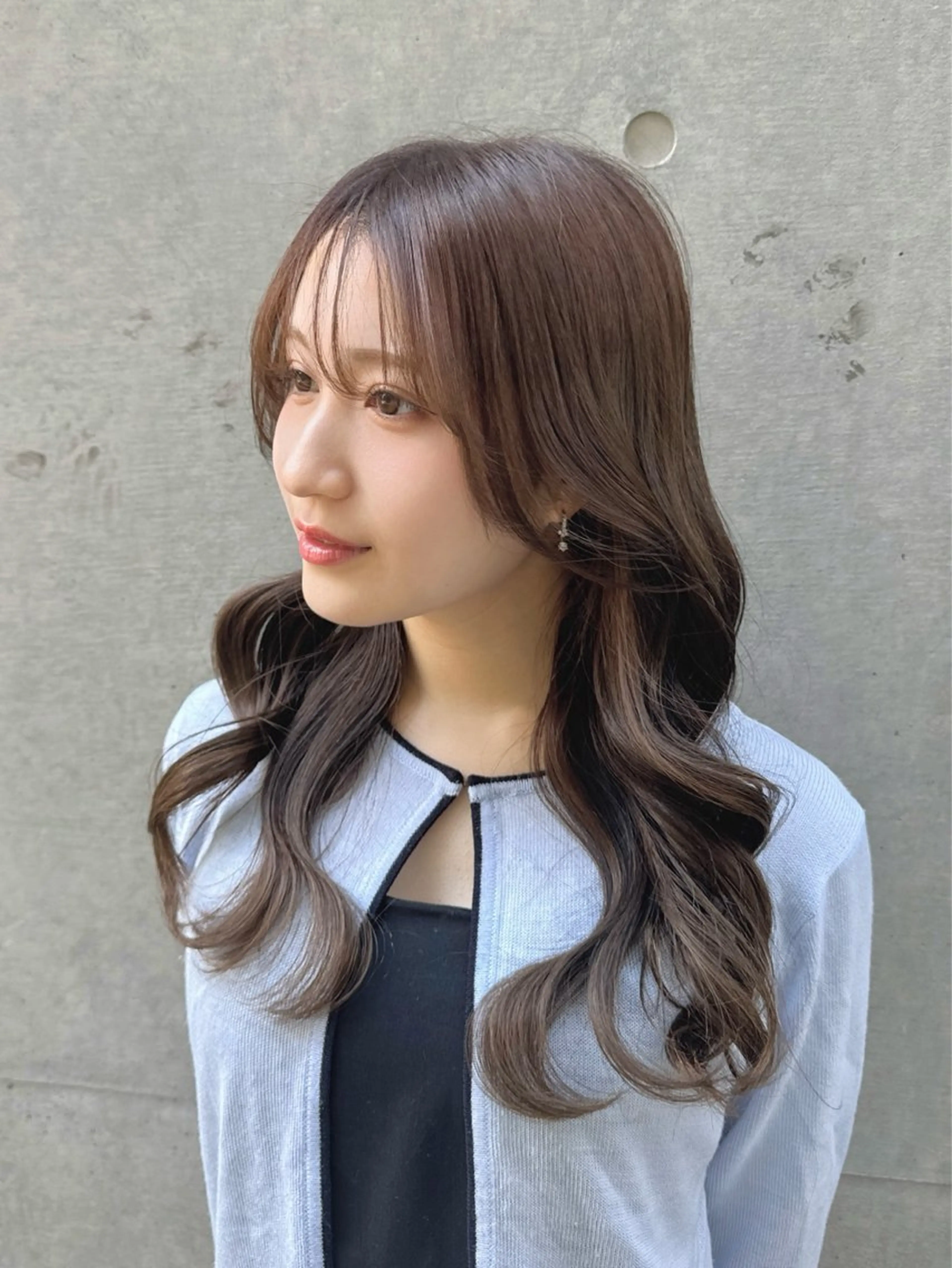 ロング カット ヘアカラー トリートメント 韓国艶髪/透明感 カラー/ひなののヘアスタイル