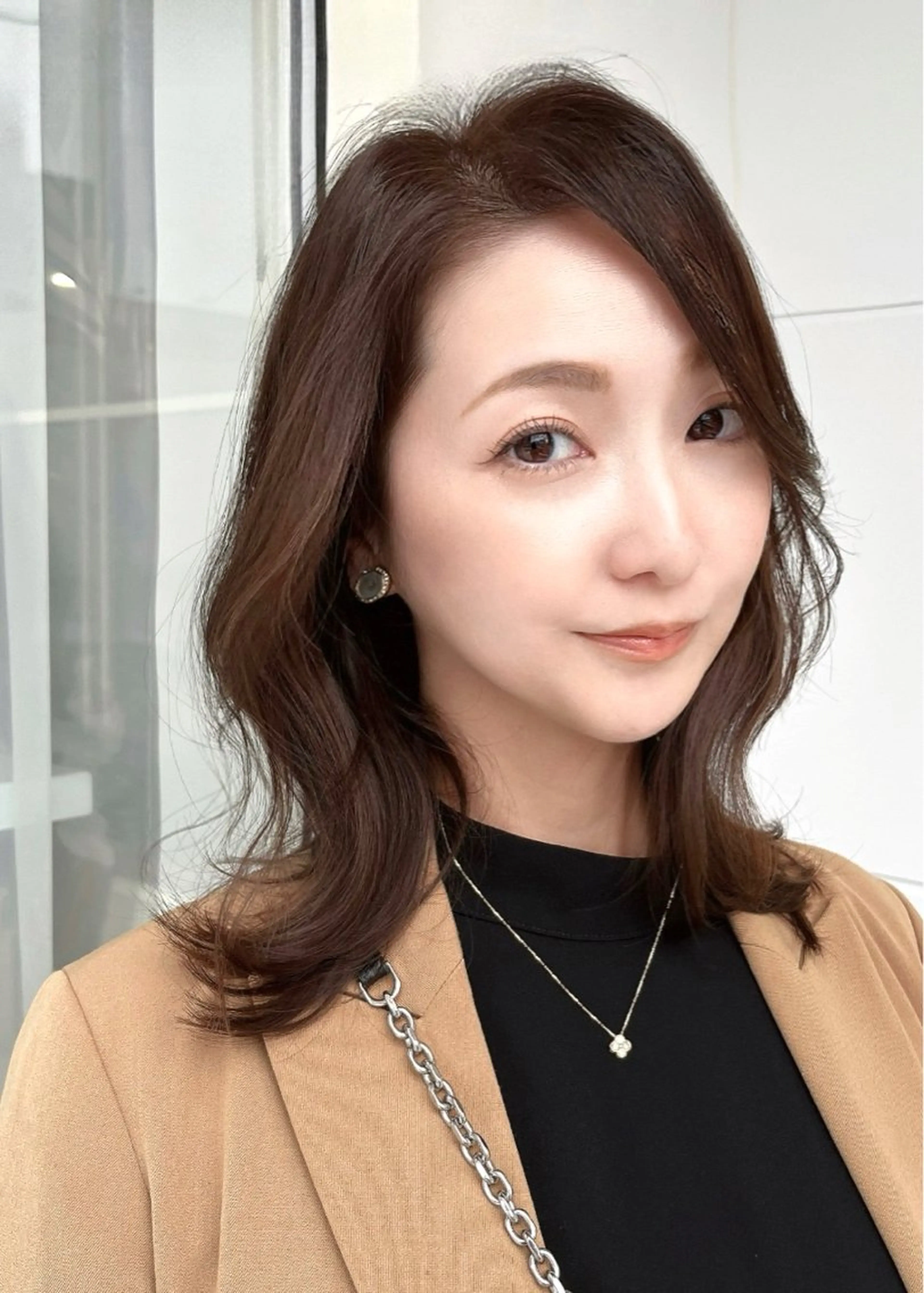 ミディアム MIZUKI🫧ྀི 韓国ヘアAFLOATのヘアスタイル