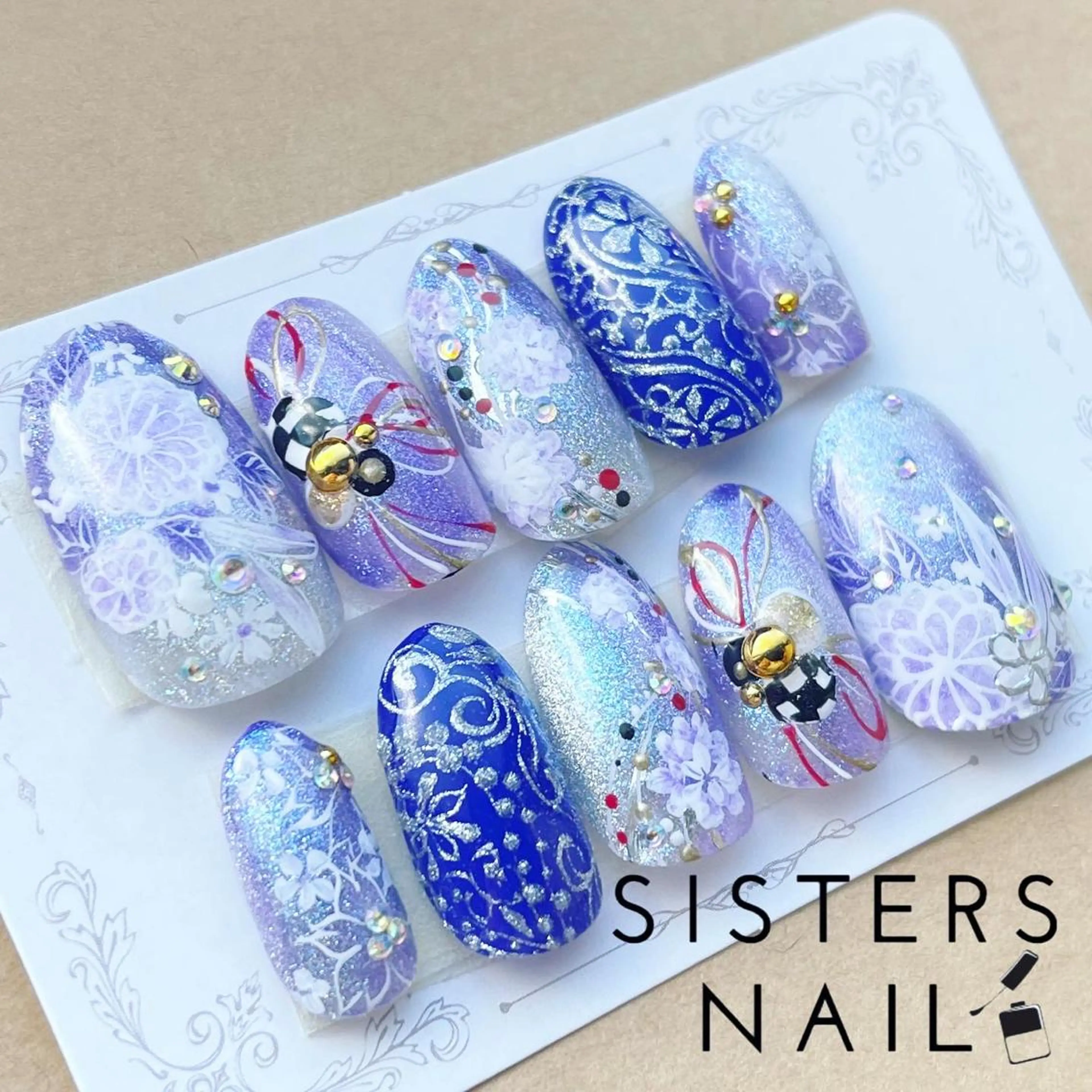ネイル アートネイル 成人式 sisters nail.fのネイルデザイン