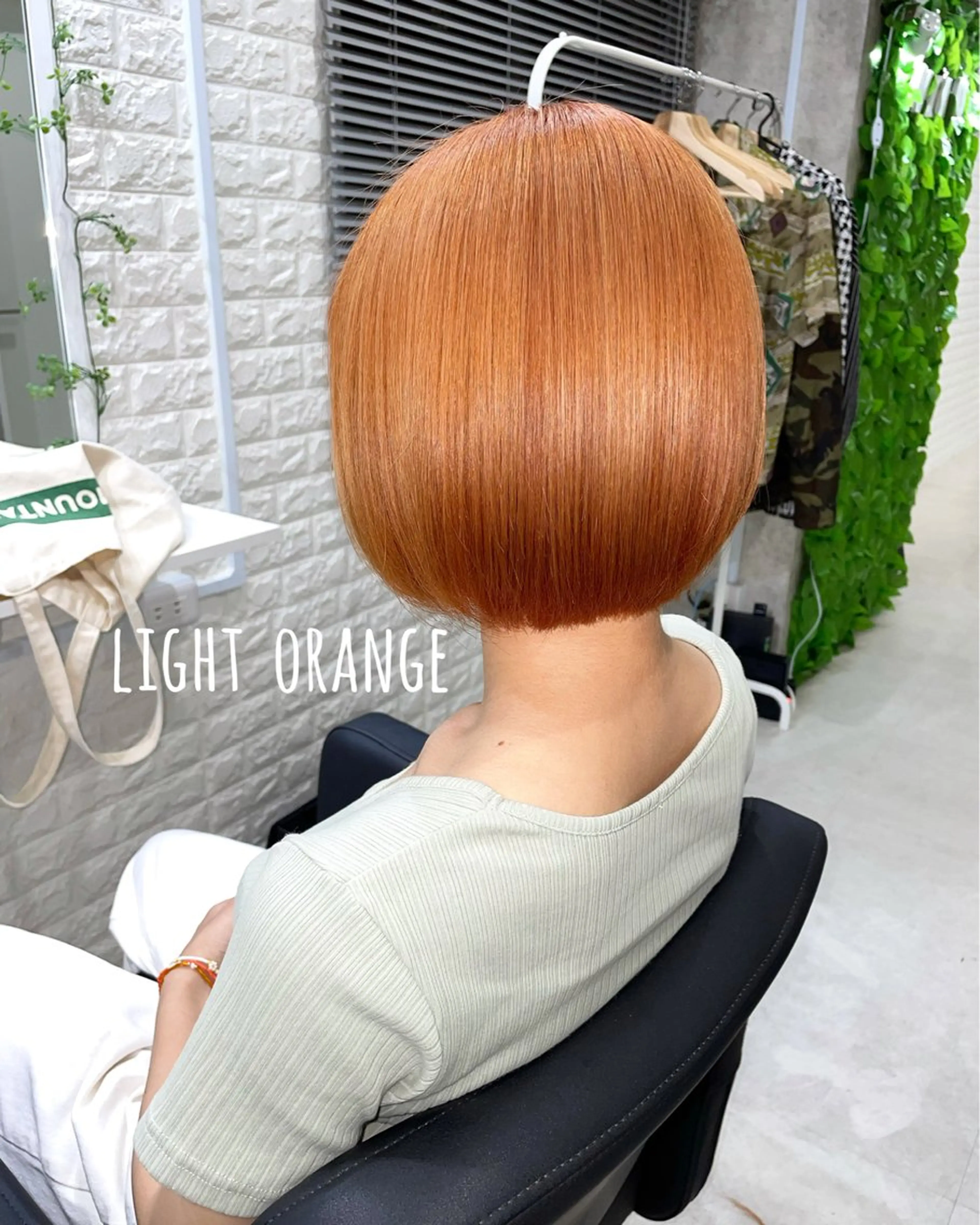 ショート カラー オレンジ ヘアカラー トリートメント にしき さんのヘアスタイル