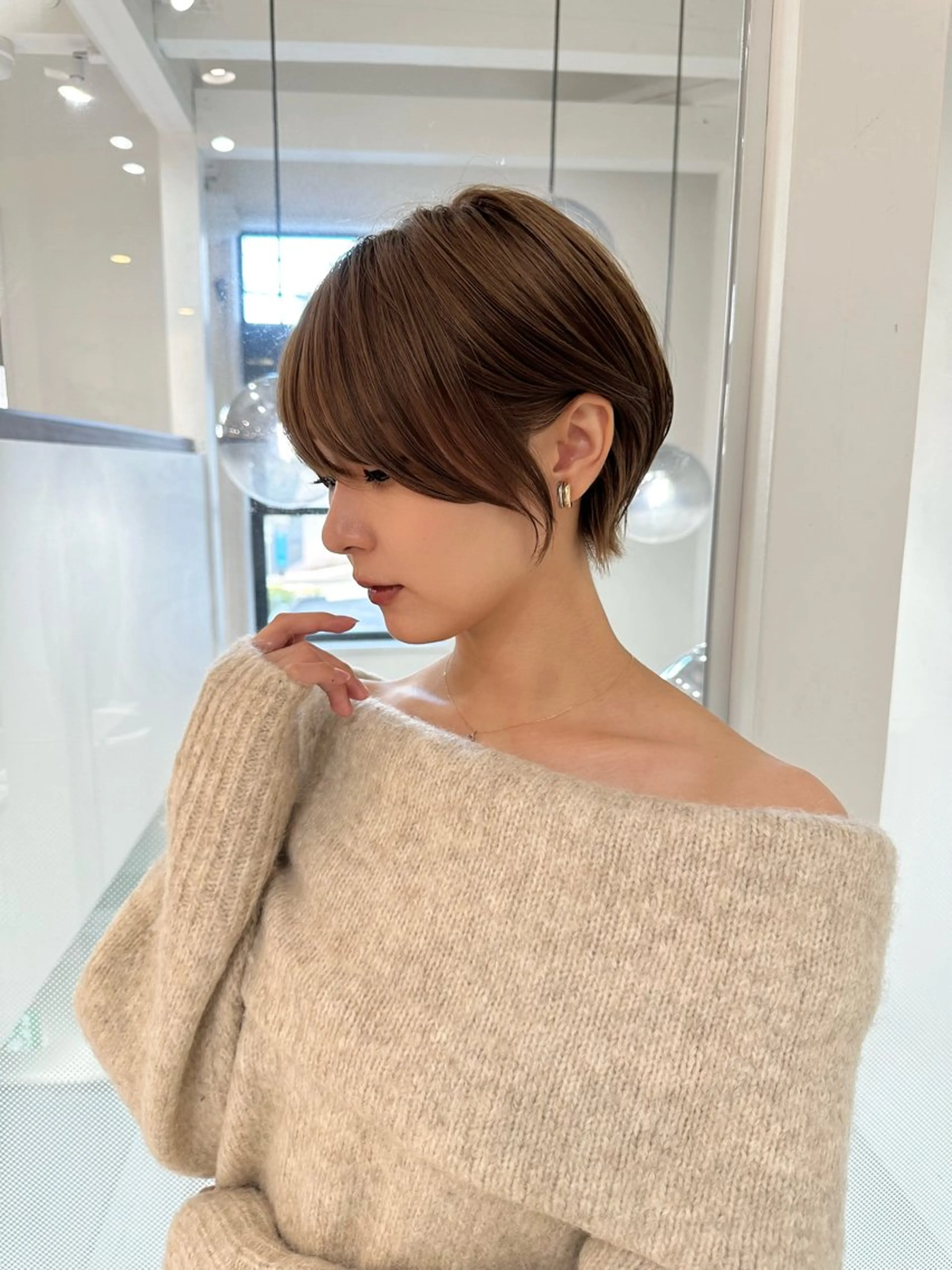 ショート くびれヘア ショートヘア カット ヘアカラー トリートメント ヘッドスパ taiga レイヤー /髪質改善/矯正🌈のヘアスタイル