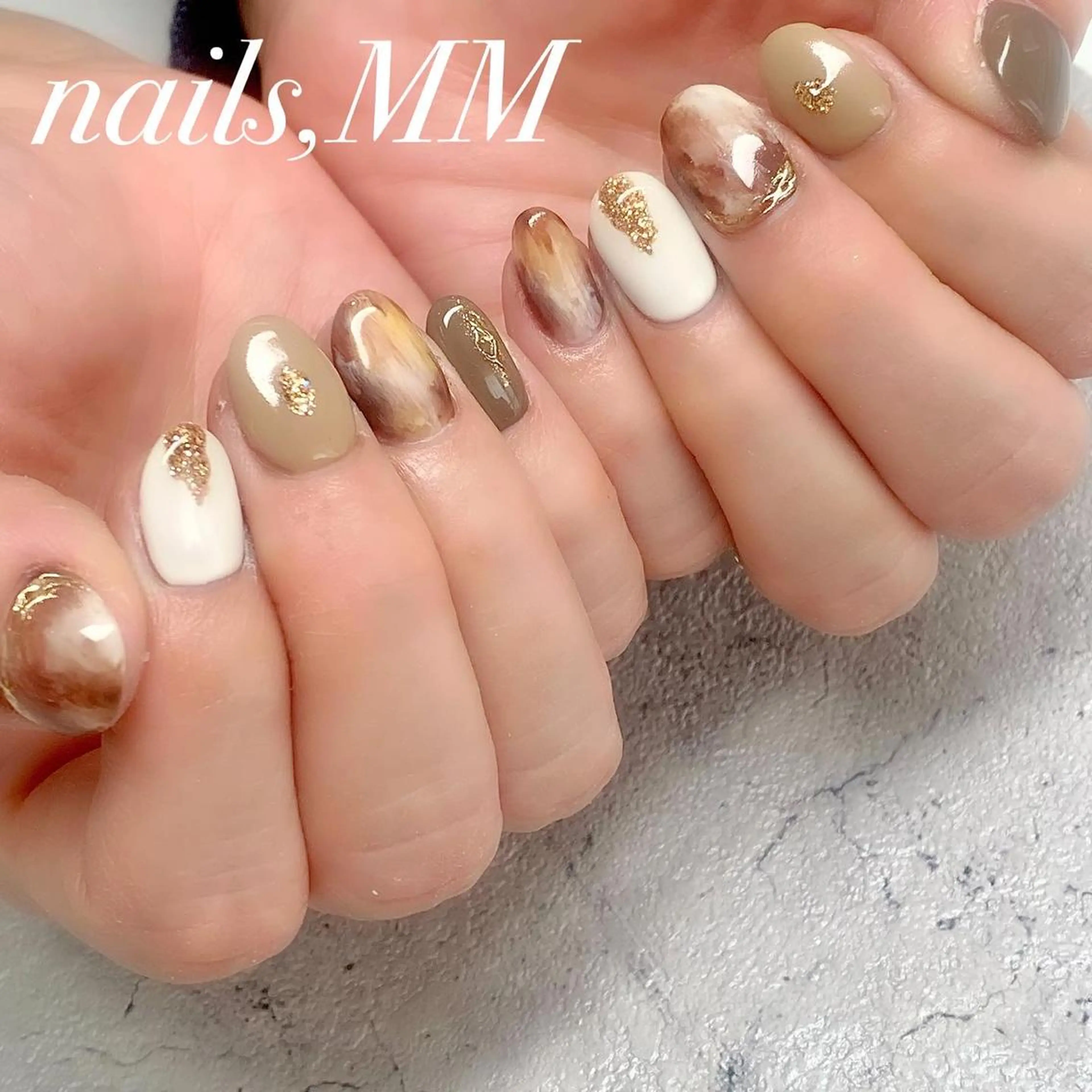 ネイル ニュアンスネイル ハンドネイル nailsalon MMのネイルデザイン